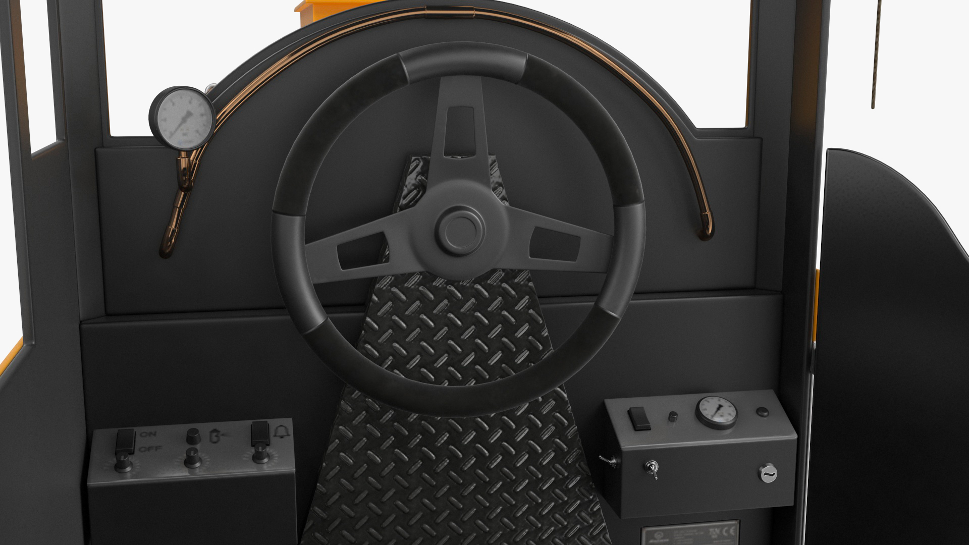 Mini Locomotive Yellow 3D