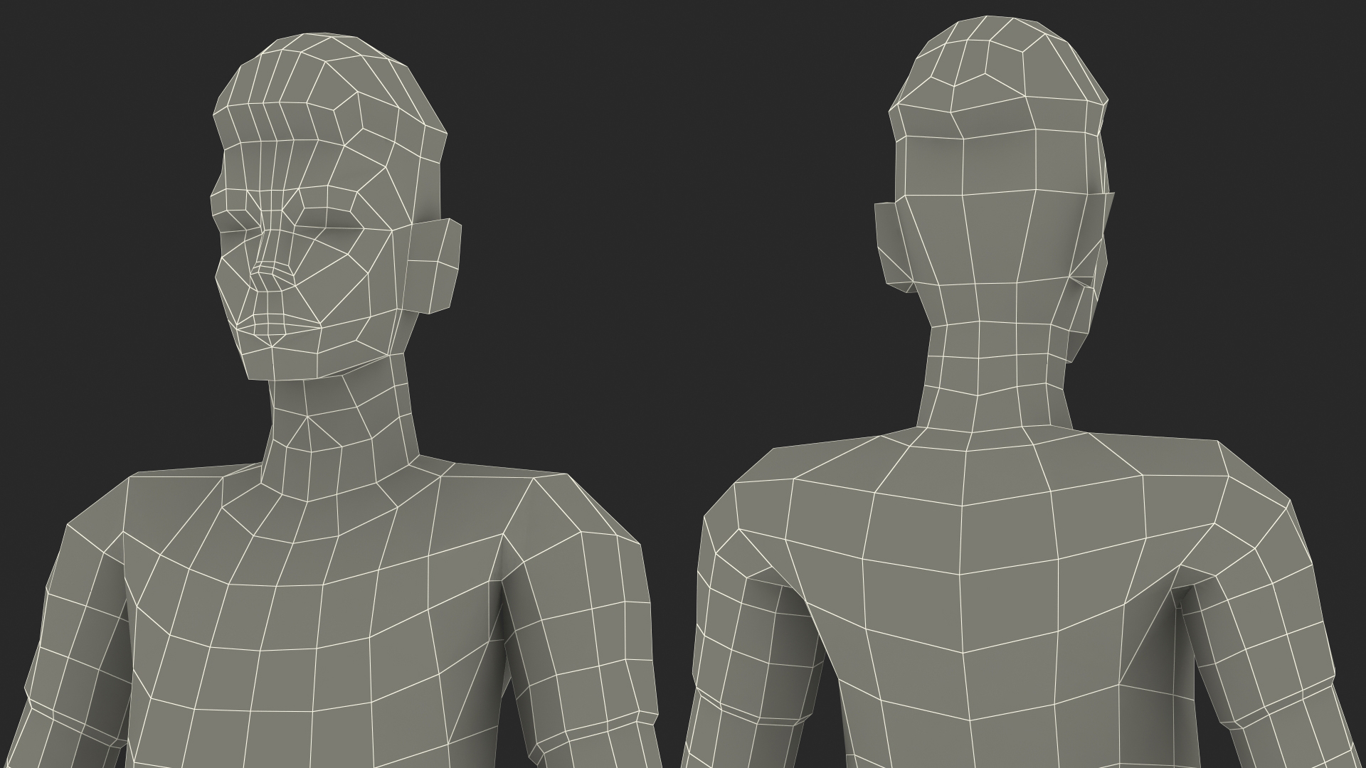 Low Poly Football Player 3D model