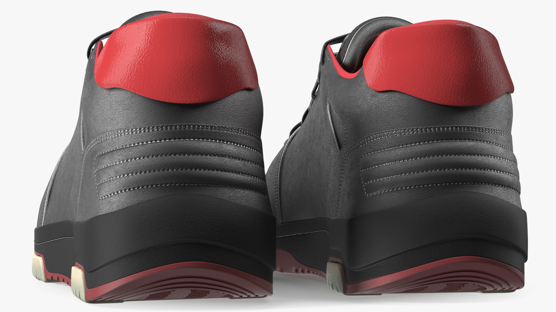 3D Leather Sports Sneakers model