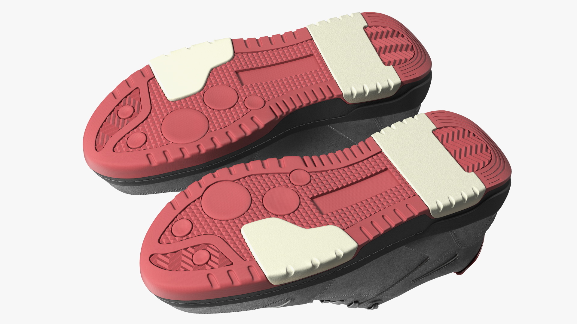 3D Leather Sports Sneakers model