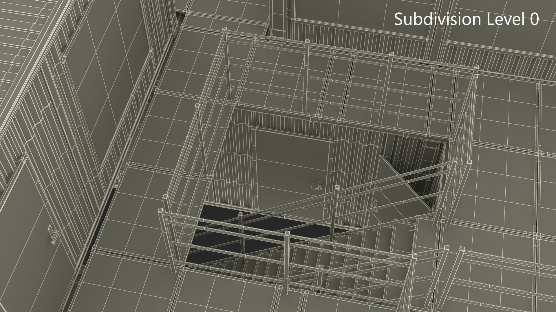 Modern Container Office White 3D model