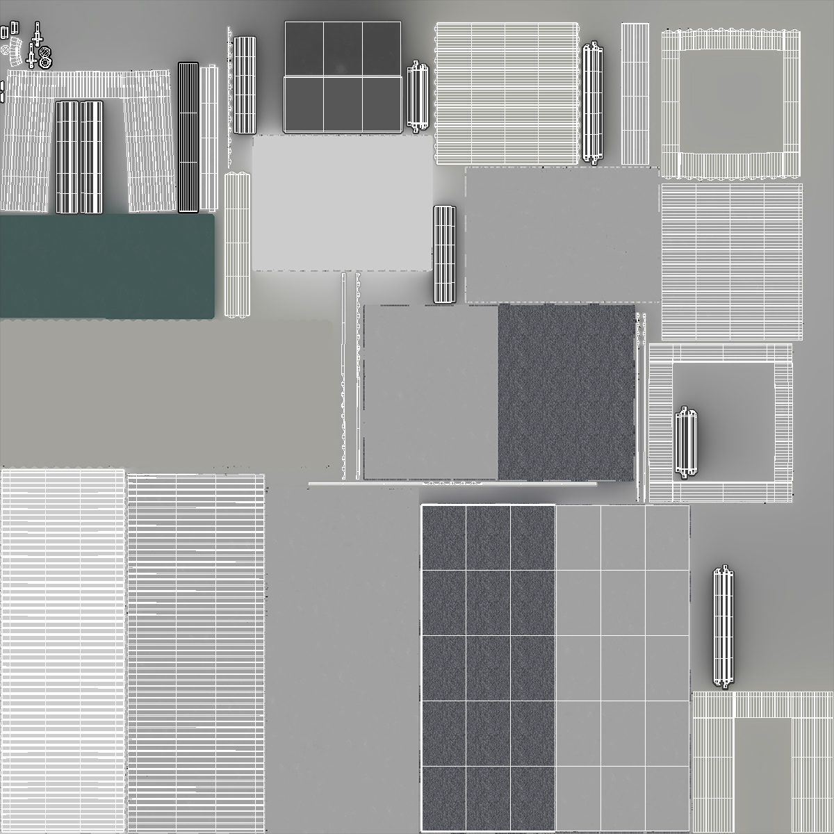 Modern Container Office White 3D model
