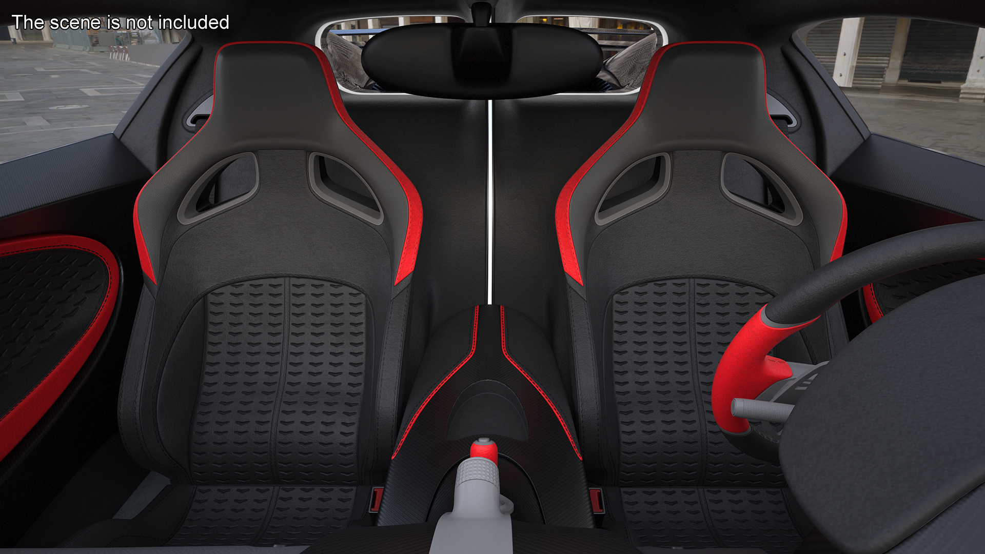 Luxury Car White Rigged for Cinema 4D 3D