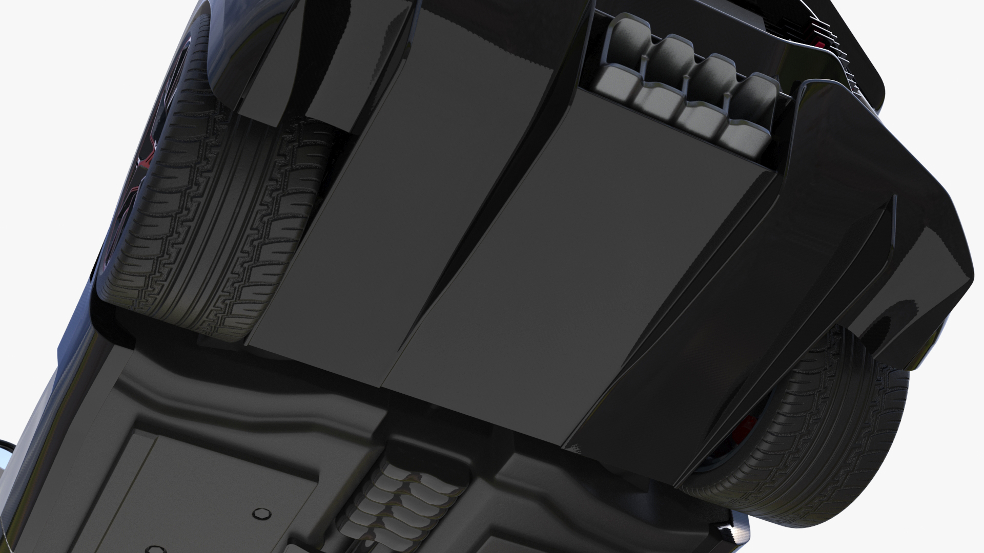 Luxury Car White Rigged for Cinema 4D 3D