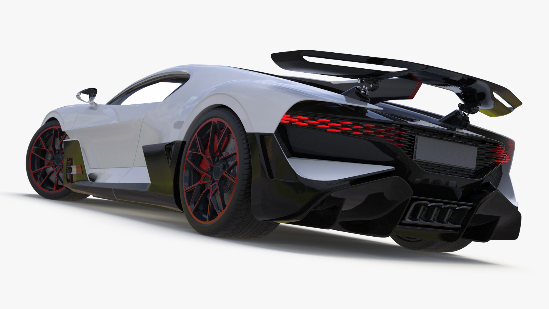 Luxury Car White Rigged for Cinema 4D 3D