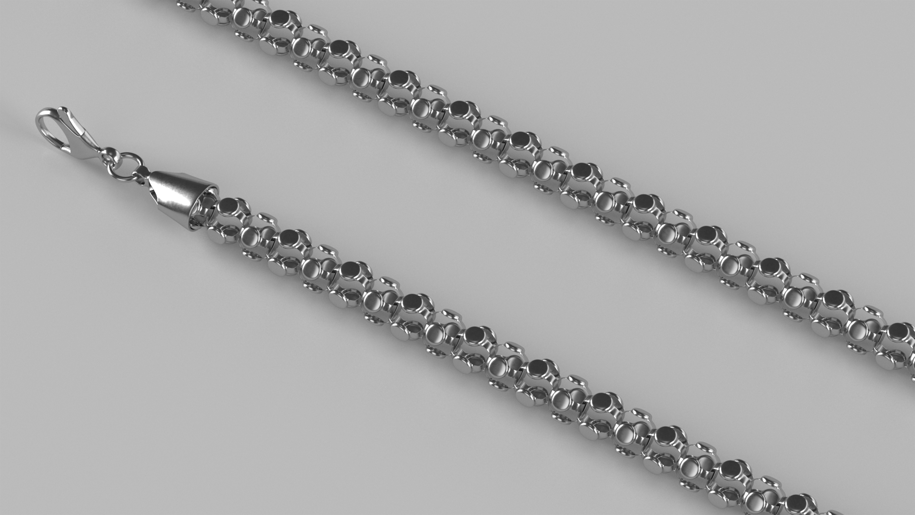 3D model Popcorn Chain Silver
