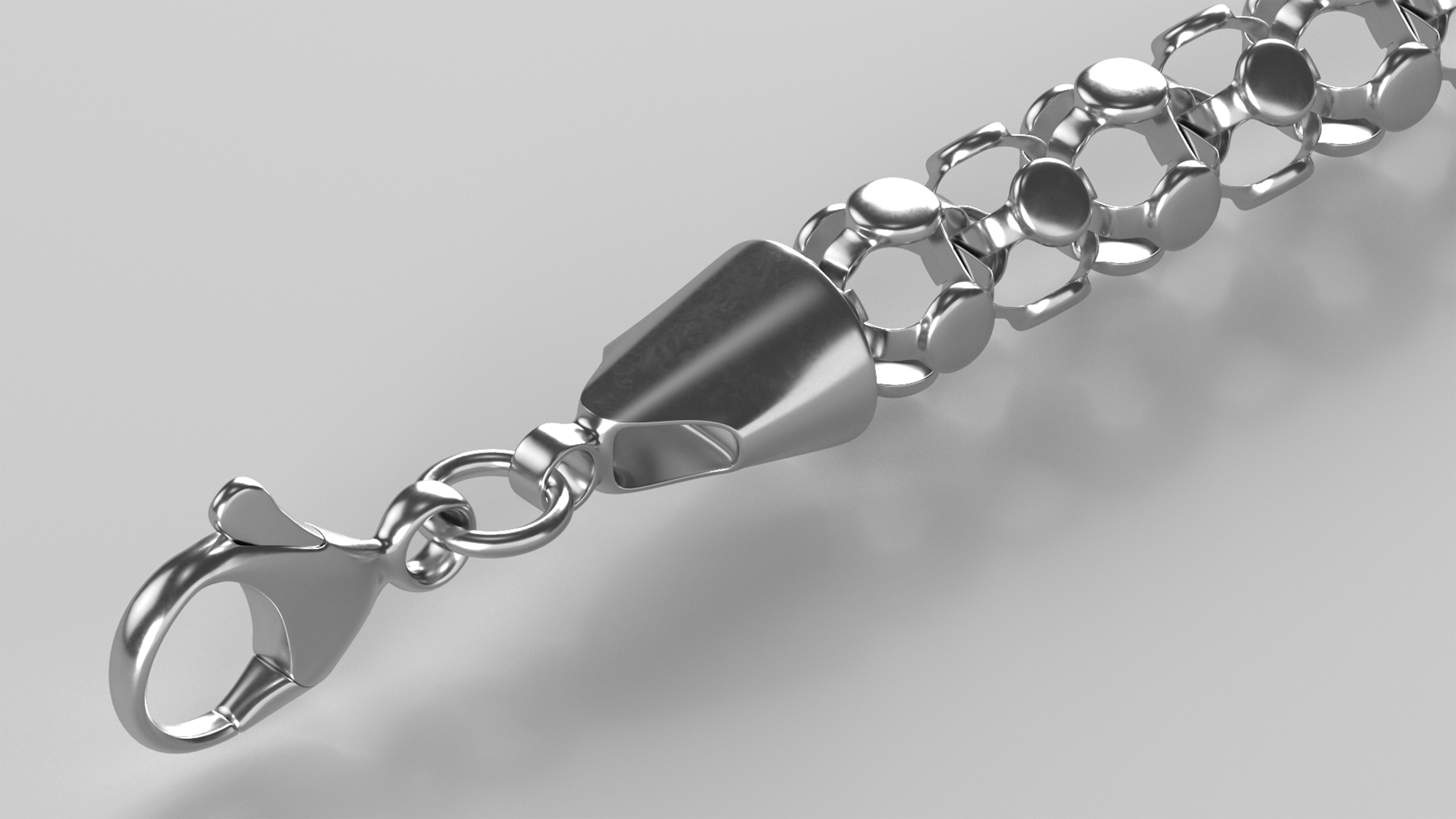 3D model Popcorn Chain Silver