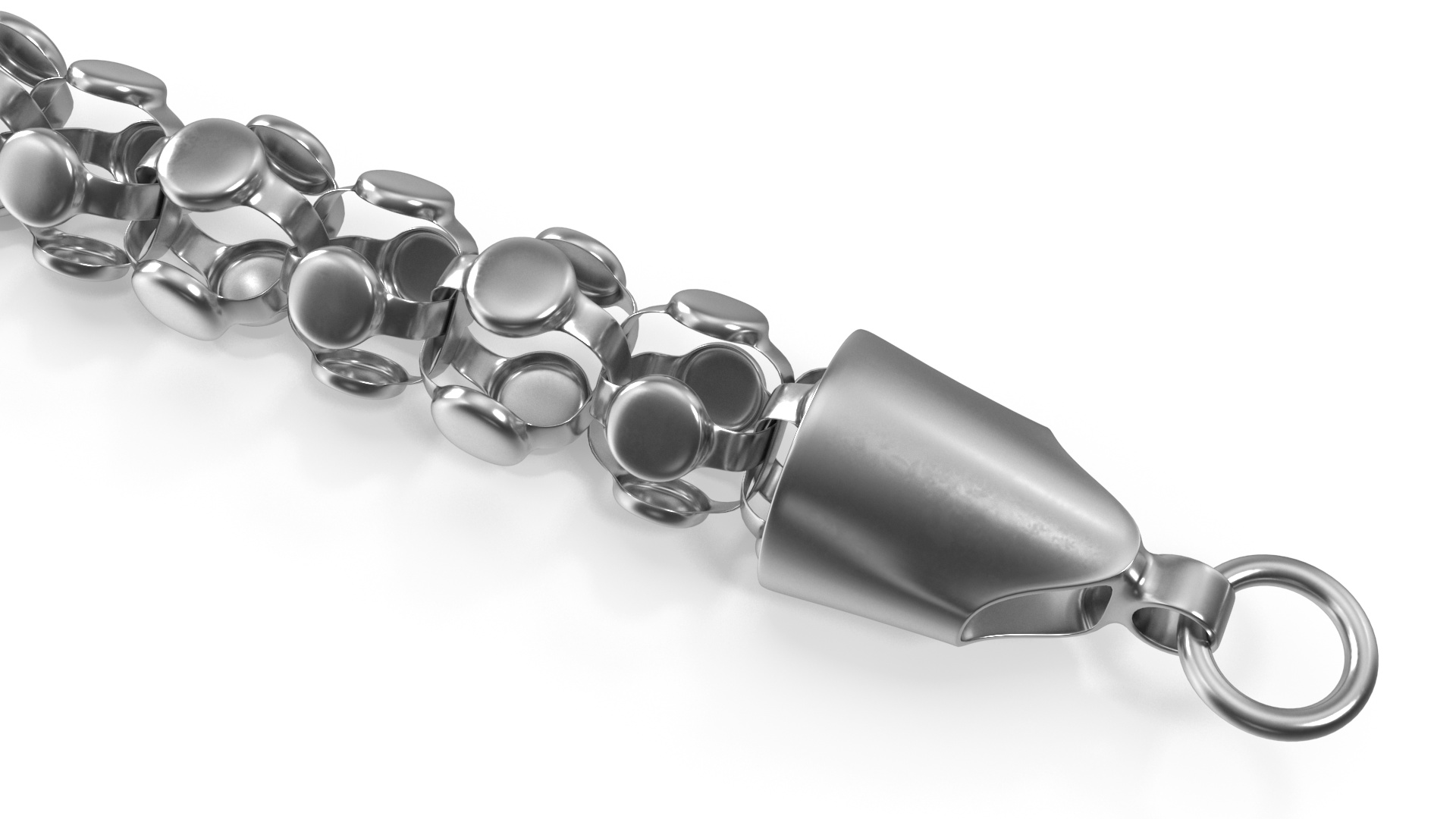 3D model Popcorn Chain Silver