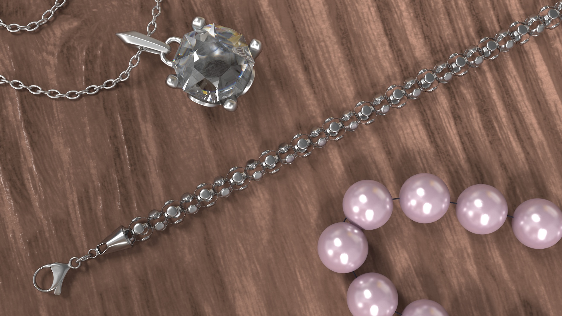 3D model Popcorn Chain Silver