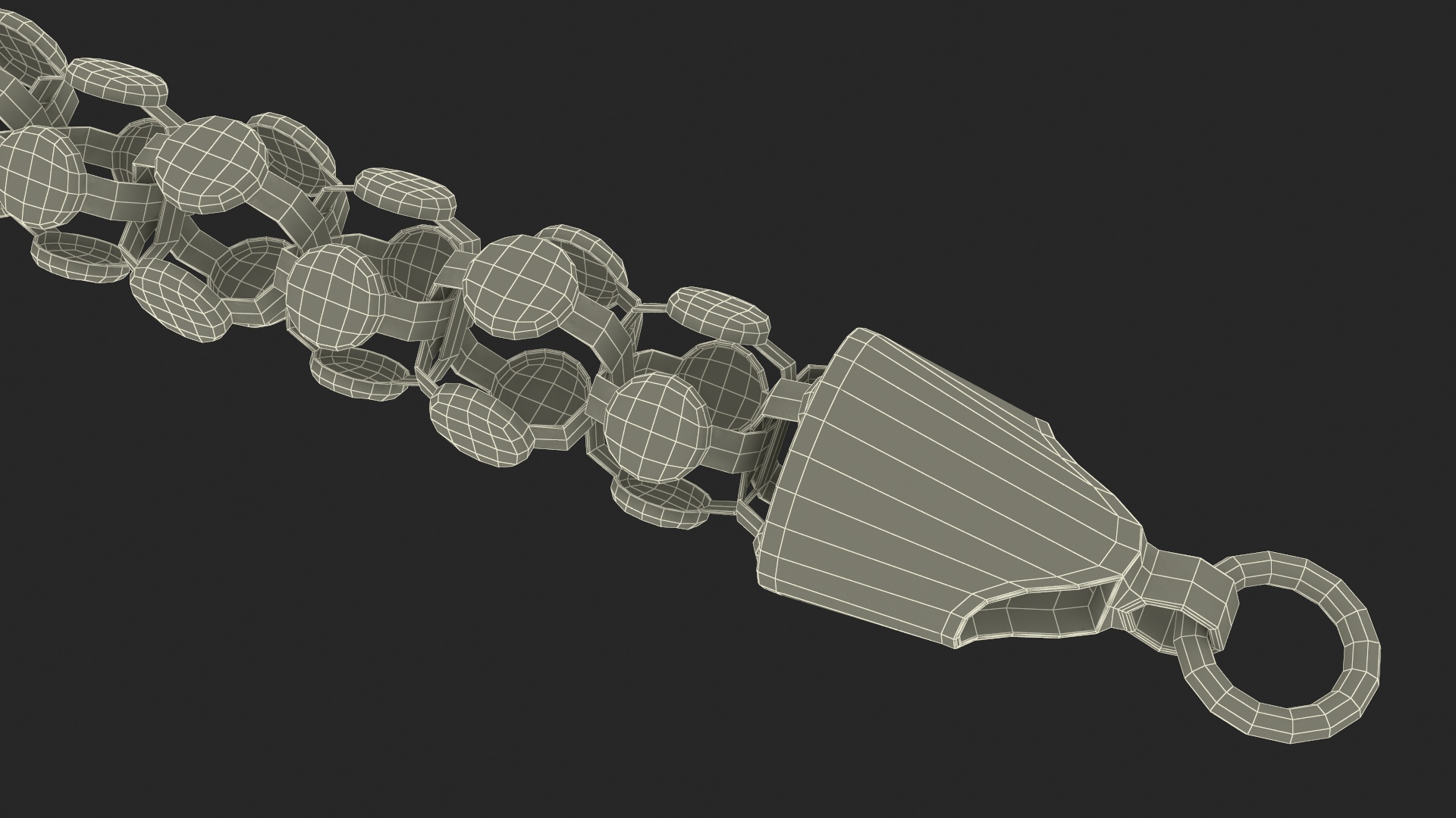 3D model Popcorn Chain Silver