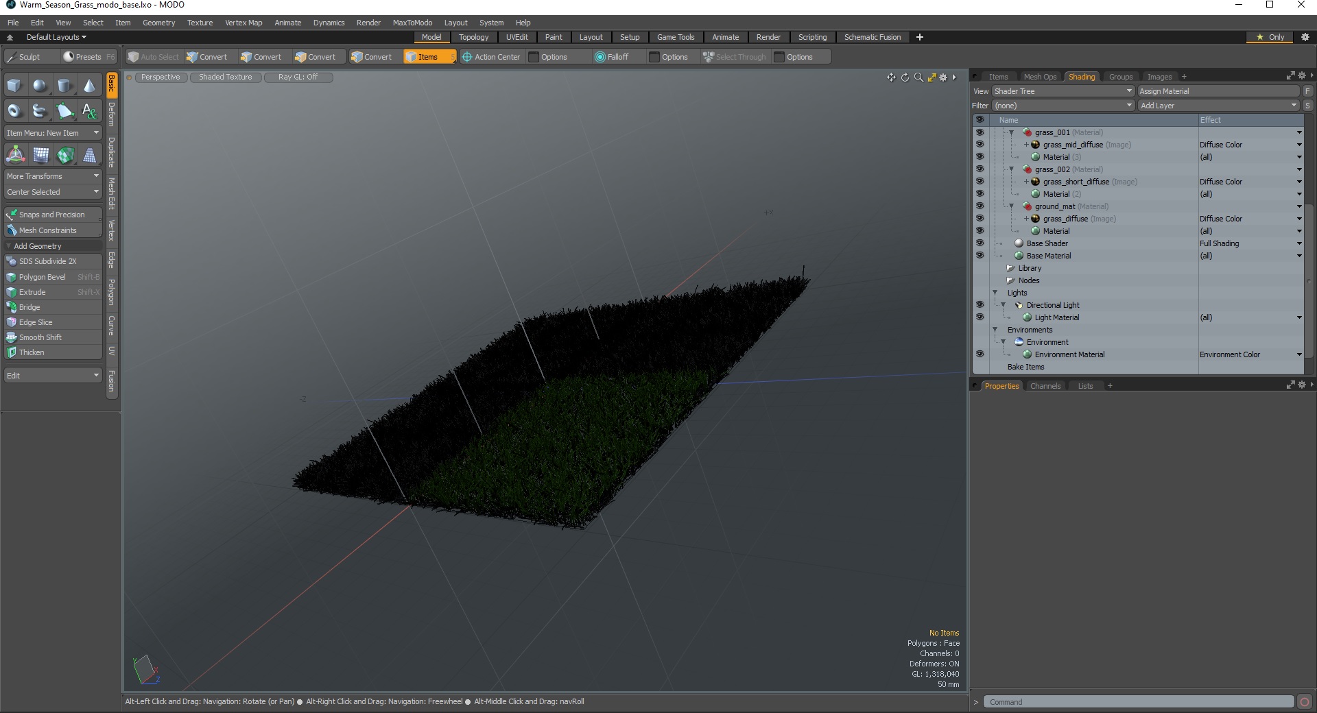 Warm Season Grass 3D