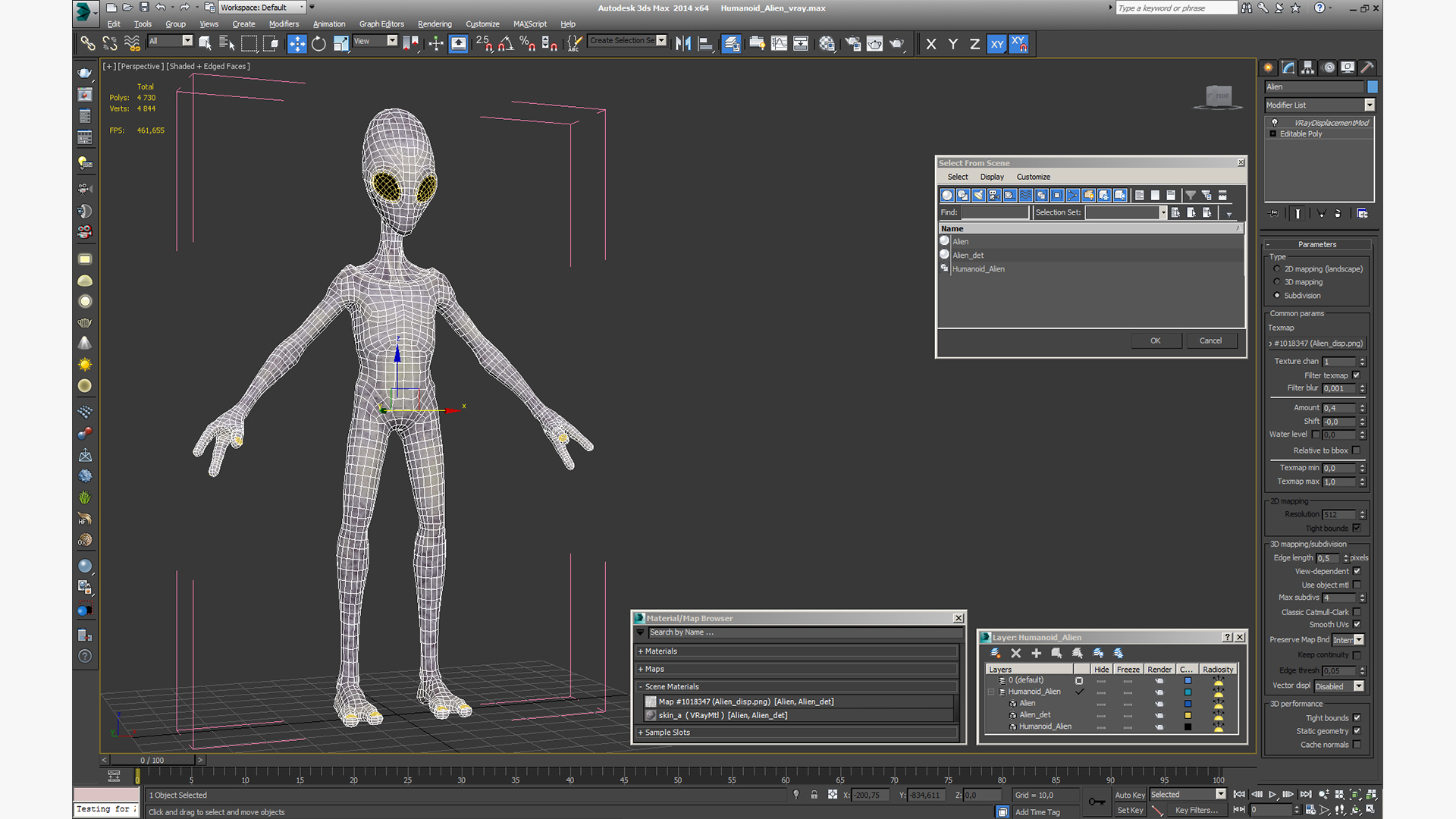 Humanoid Alien 3D model