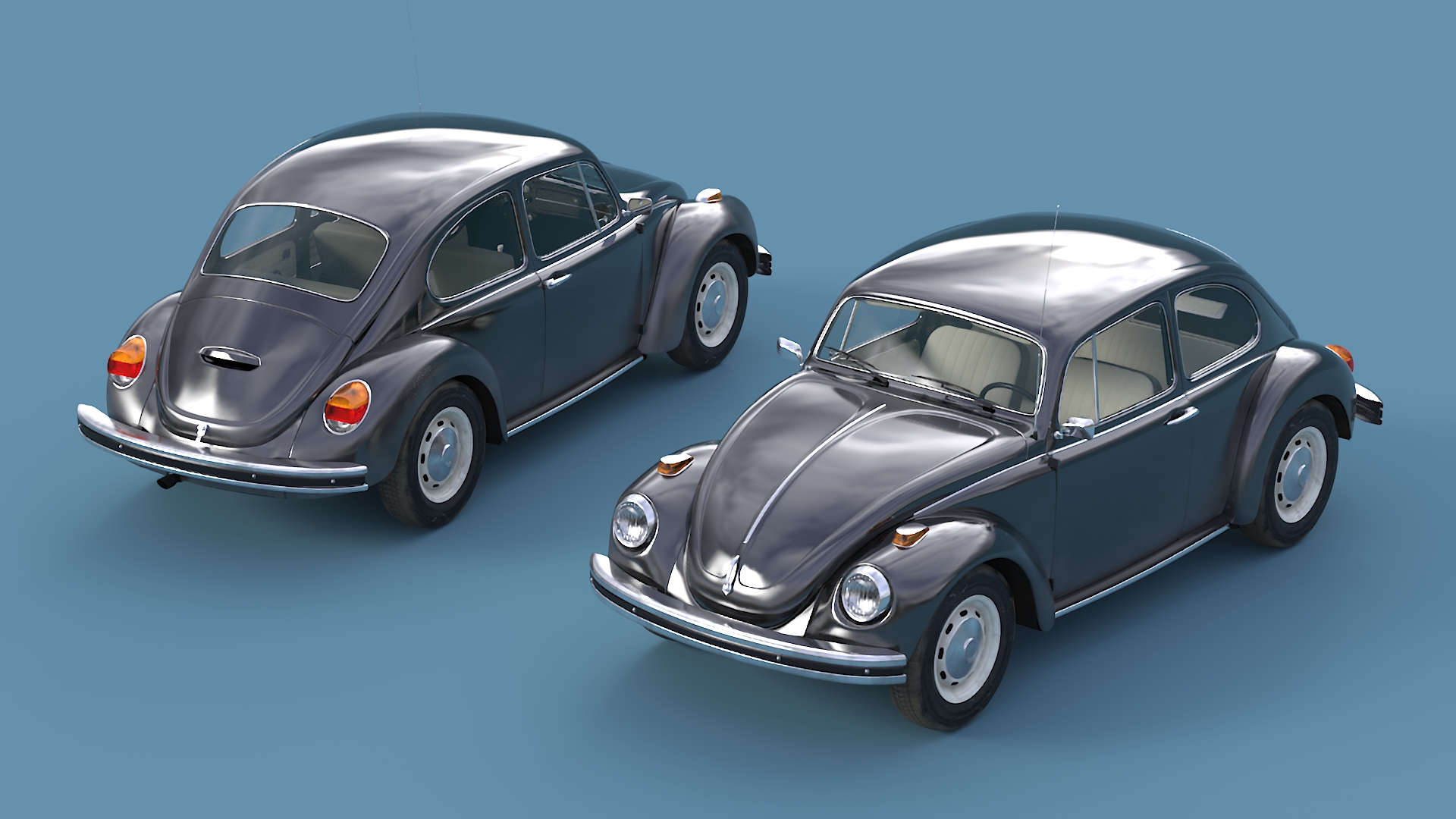 3D model Vintage Volkswagen Beetle