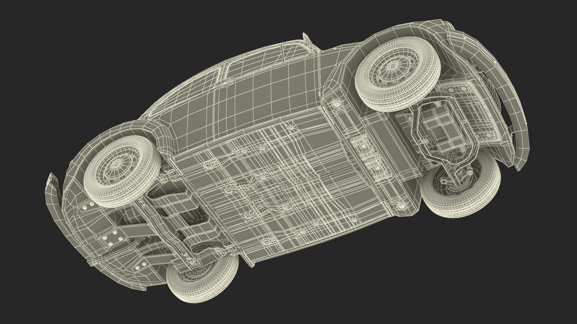 3D model Vintage Volkswagen Beetle