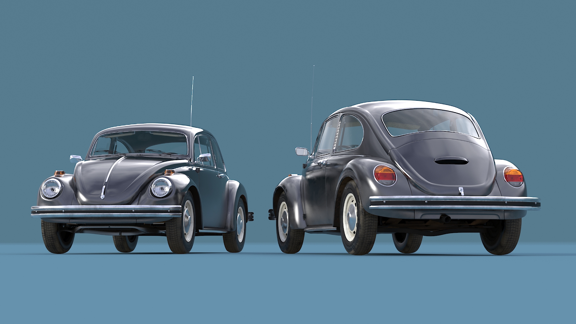 3D model Vintage Volkswagen Beetle