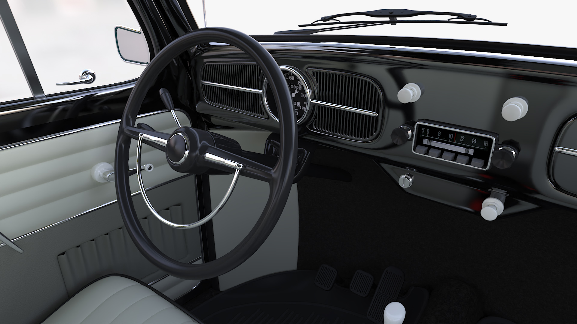 3D model Vintage Volkswagen Beetle