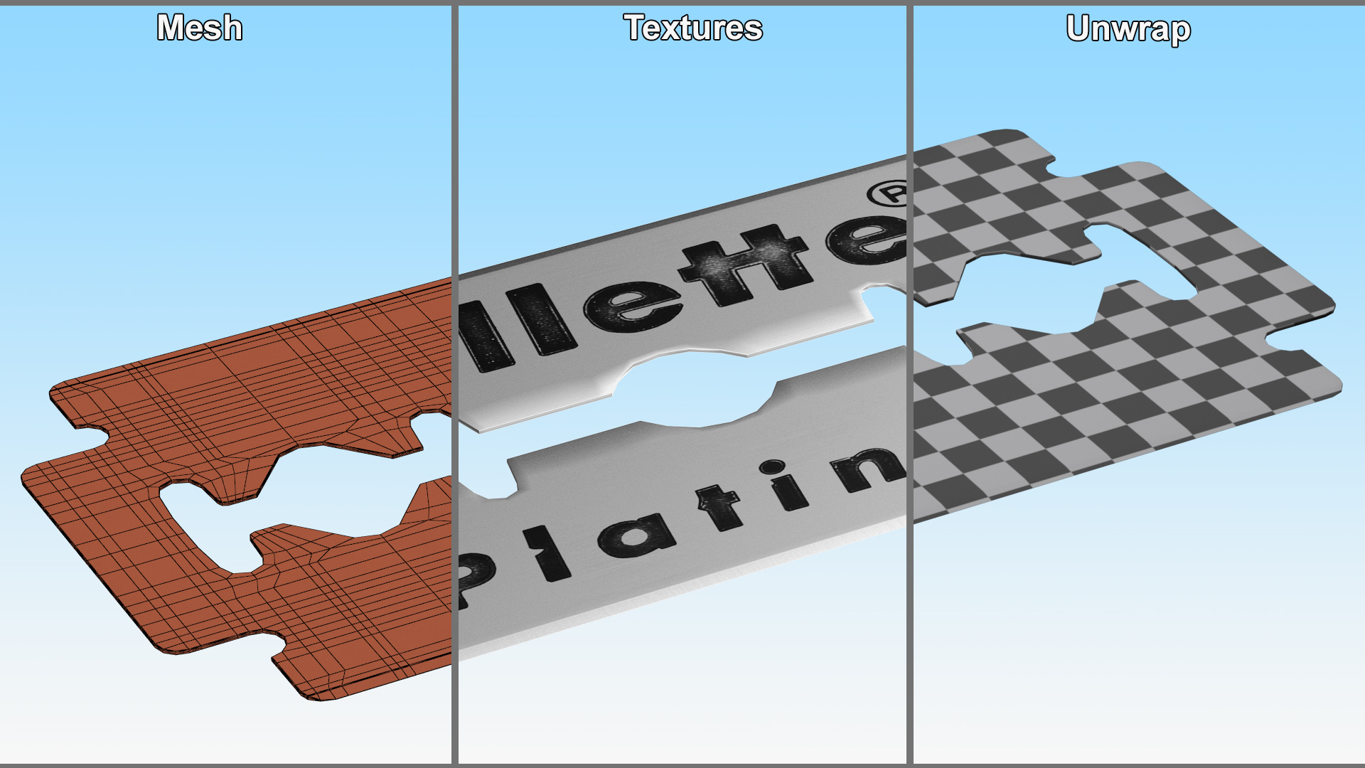 3D model Razor Blade Gillette