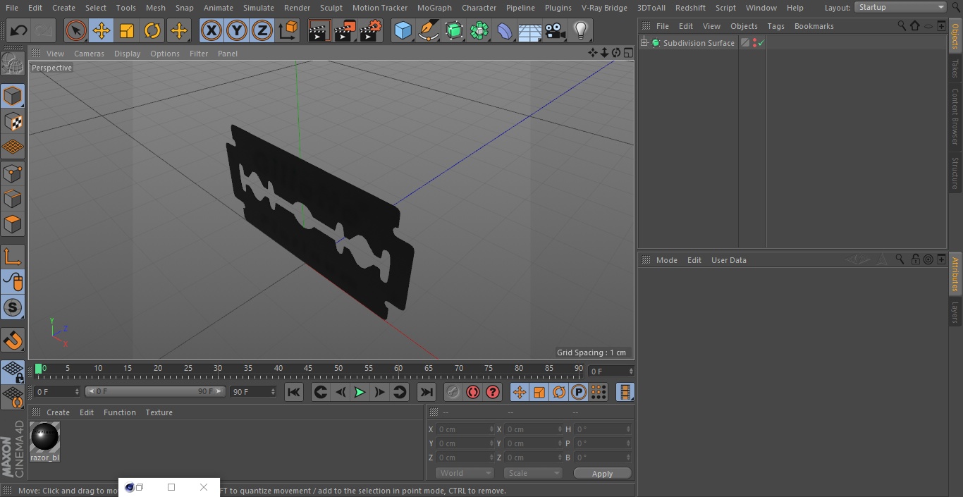 3D model Razor Blade Gillette