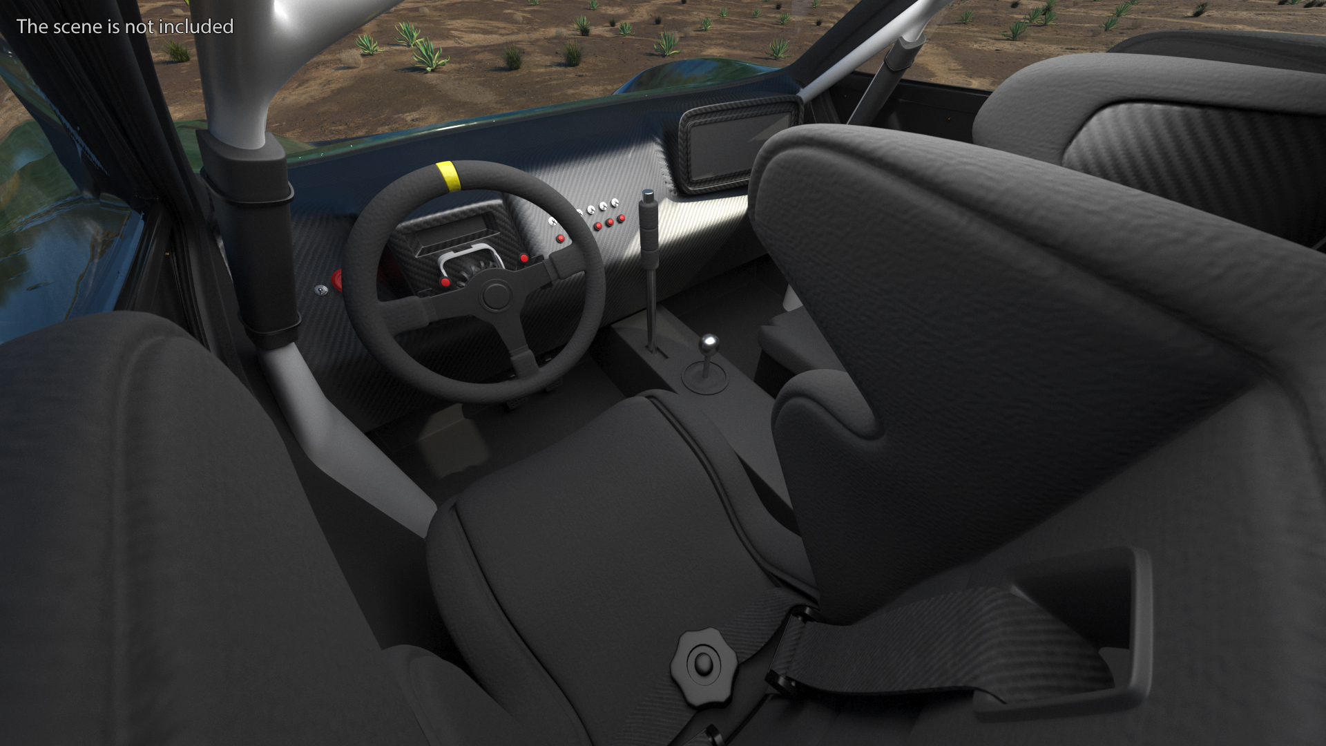 3D Off Road Racing Electric SUV Dirty Rigged