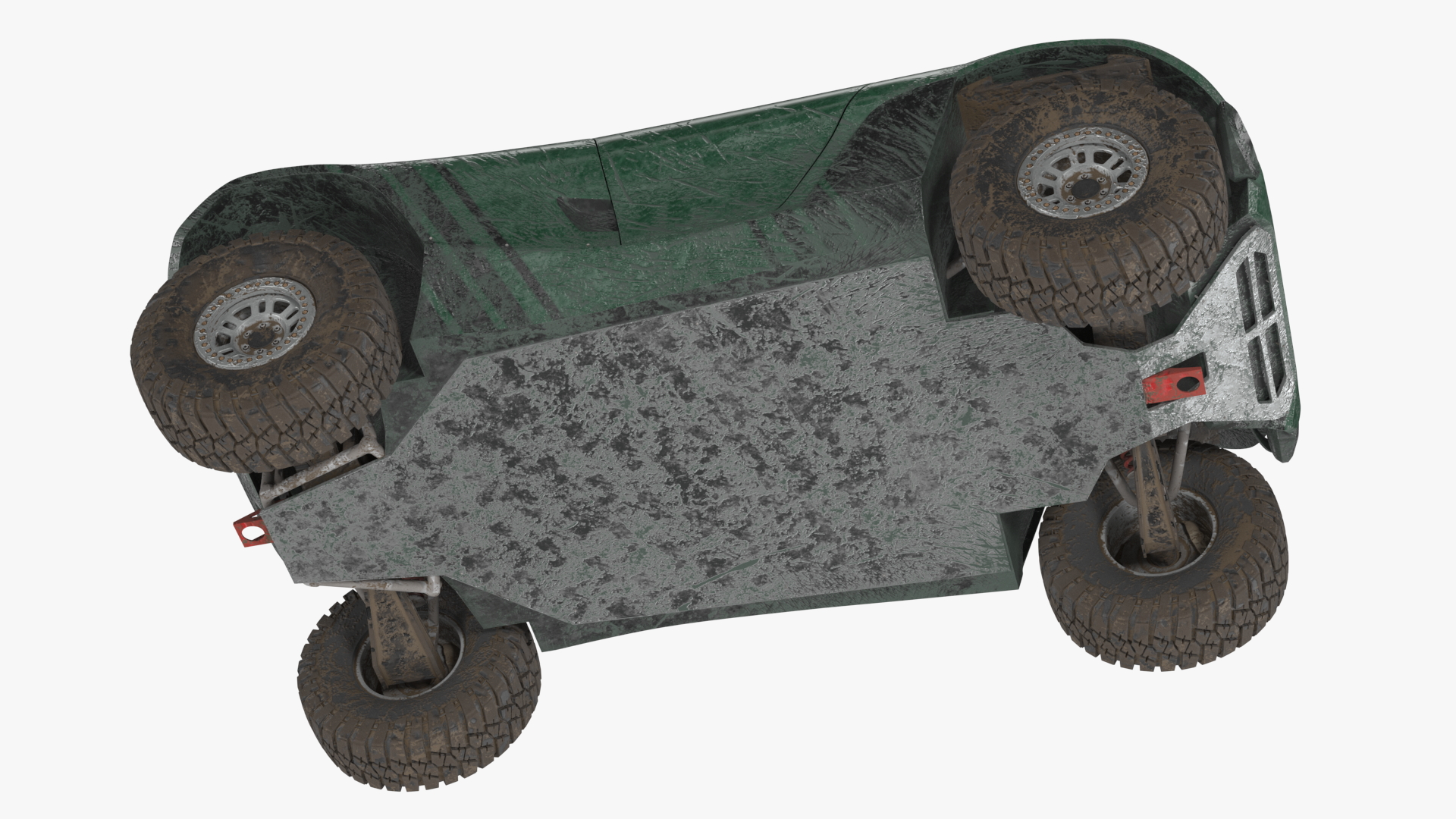 3D Off Road Racing Electric SUV Dirty Rigged