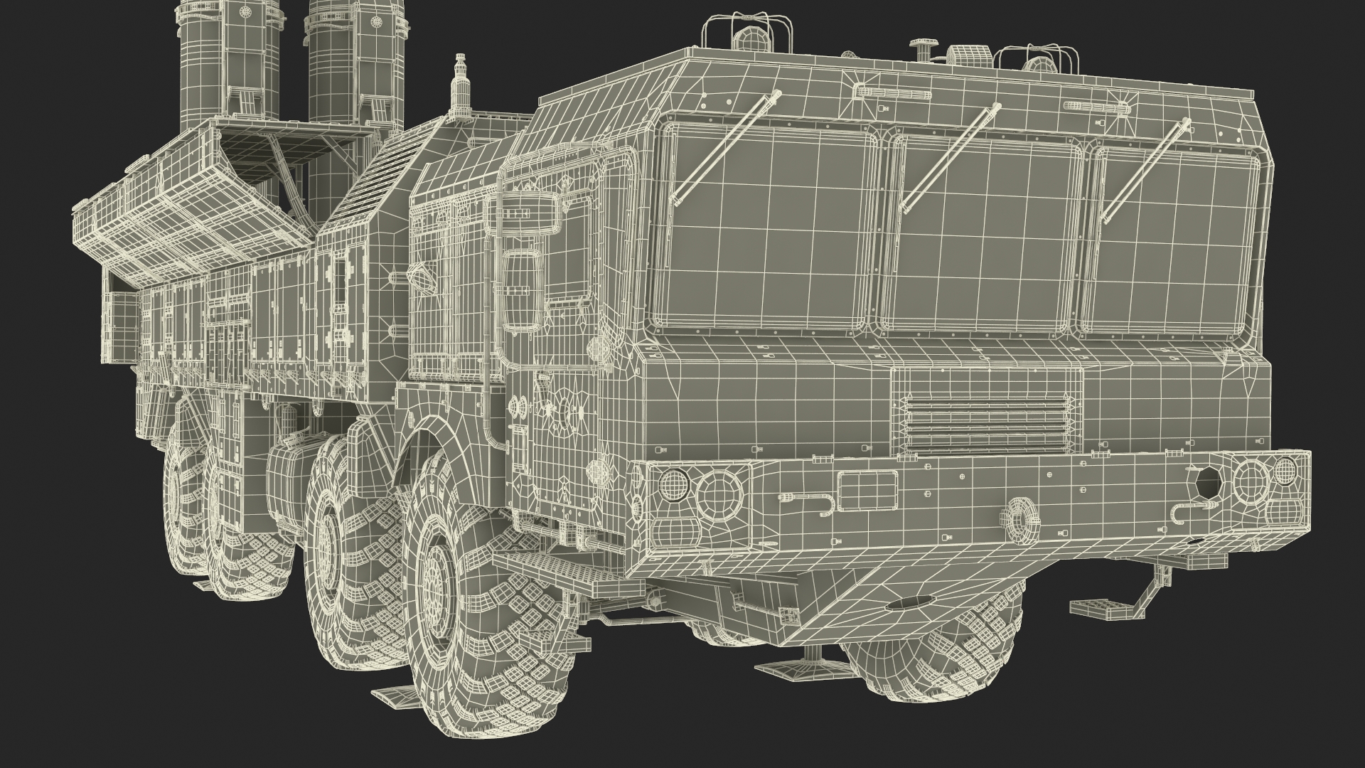 Missile System Iskander SS-26 Stone in Ready 3D model