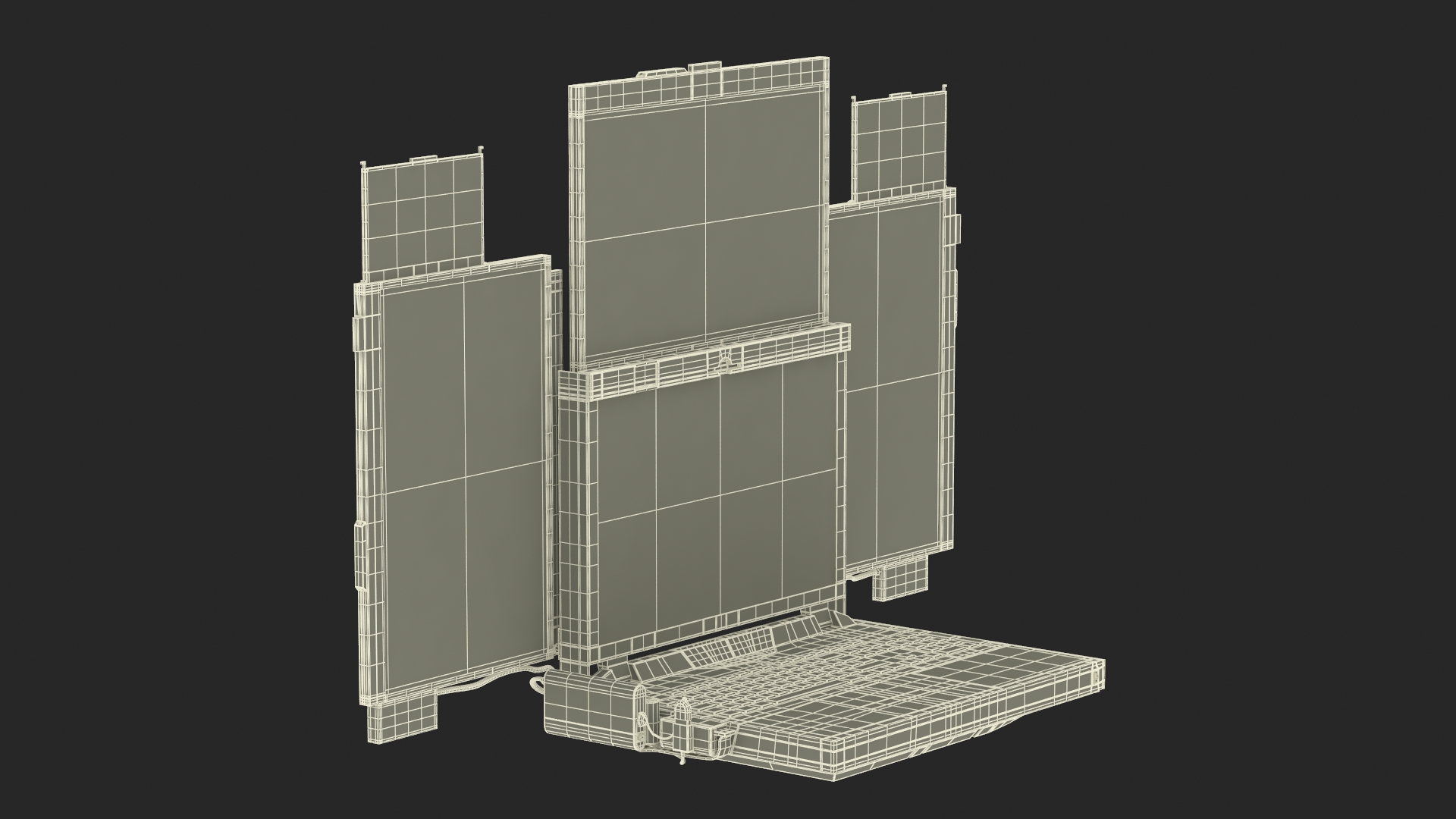 Professional Laptop with Miner Software 3D model