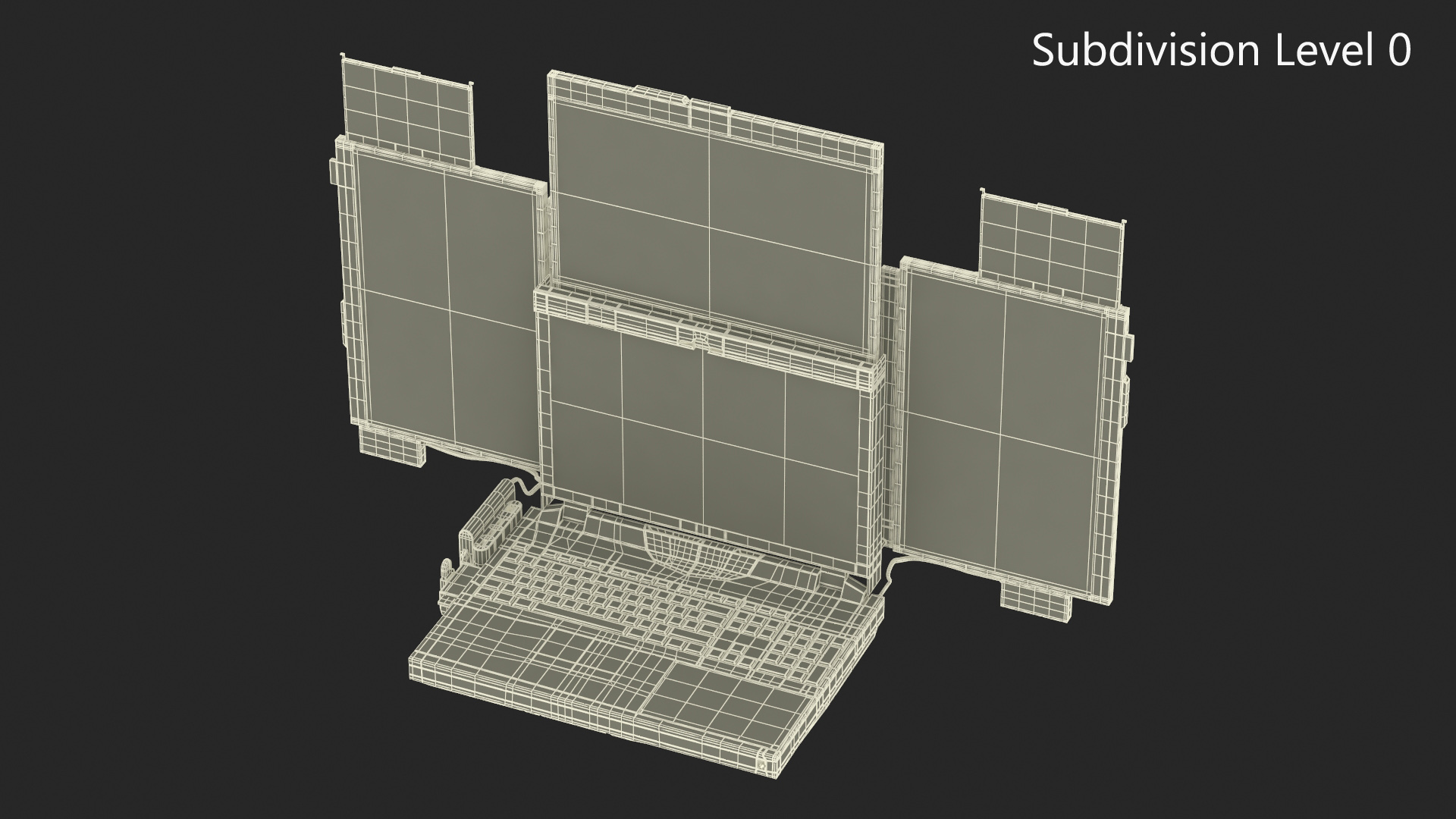 Professional Laptop with Miner Software 3D model