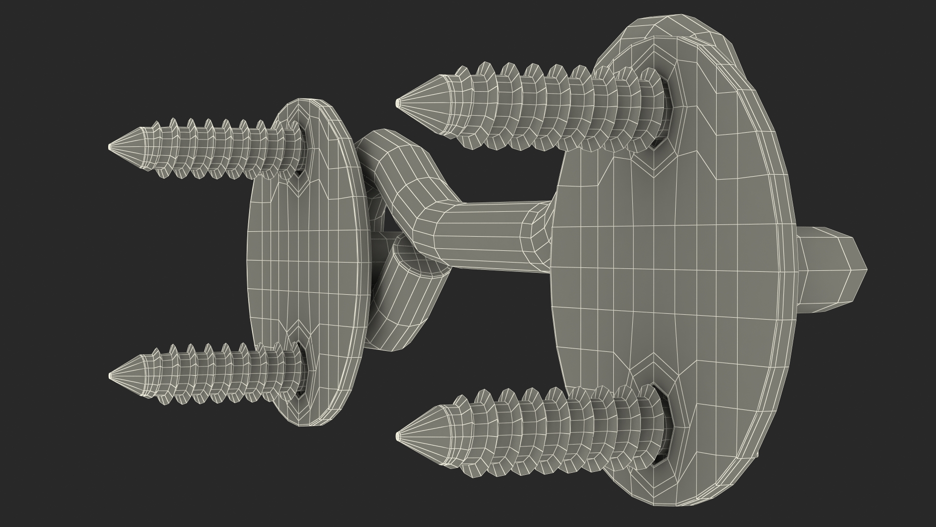 Hook and Eye Latch for Barn Door 3D
