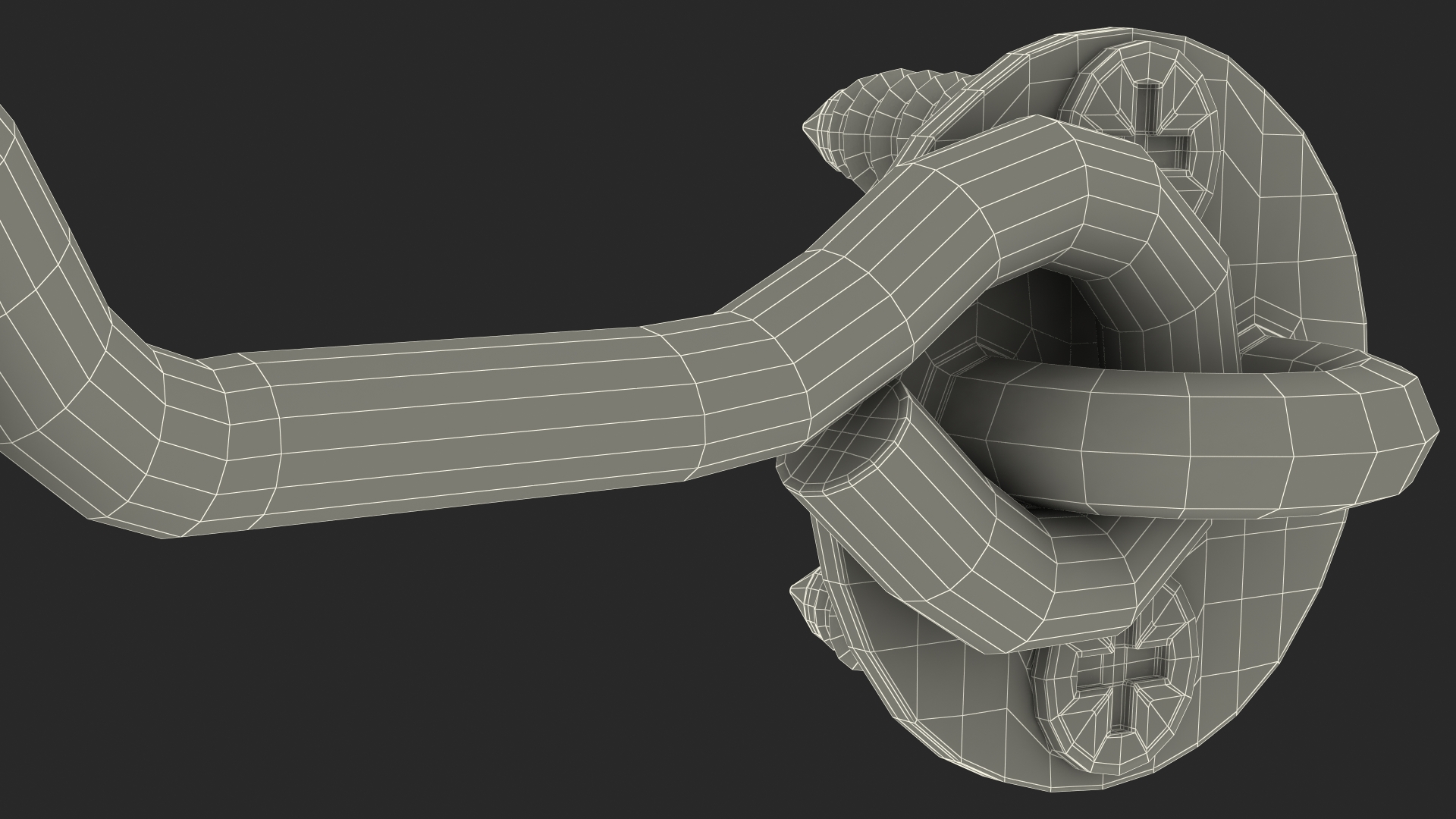 Hook and Eye Latch for Barn Door 3D