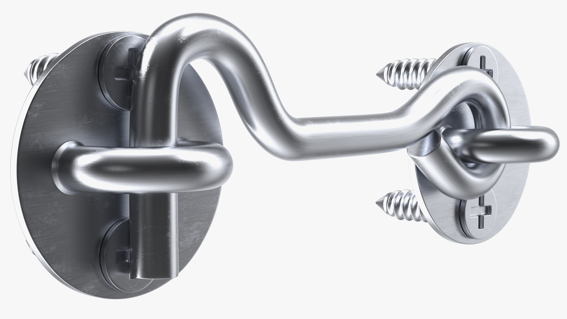 Hook and Eye Latch for Barn Door 3D