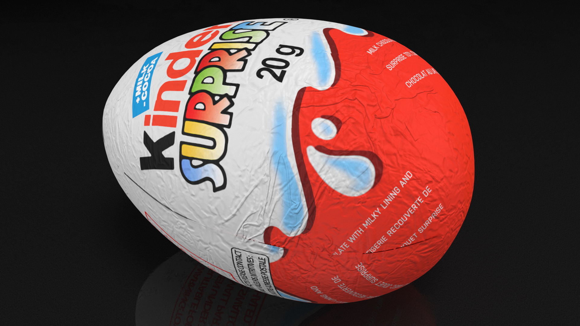 Kinder Surprise Chocolate Egg 3D model