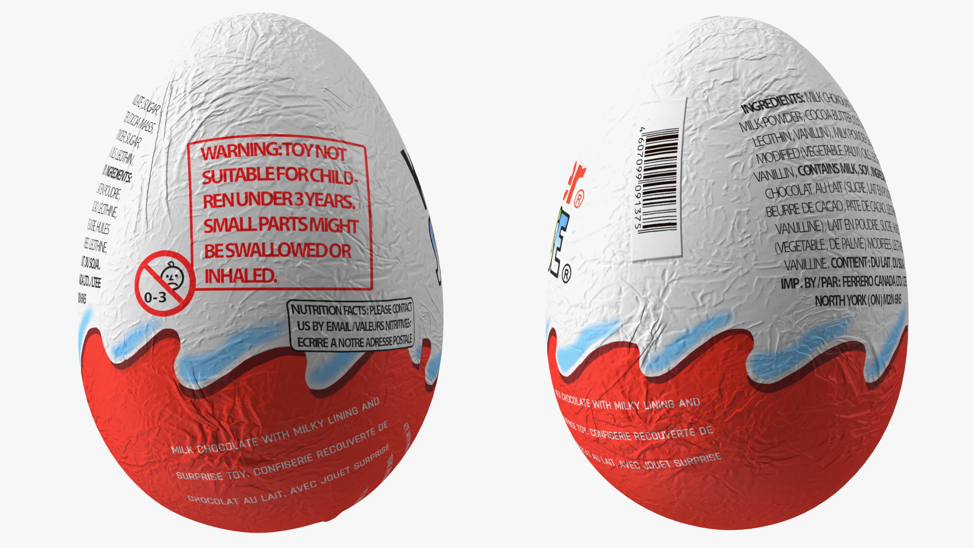 Kinder Surprise Chocolate Egg 3D model
