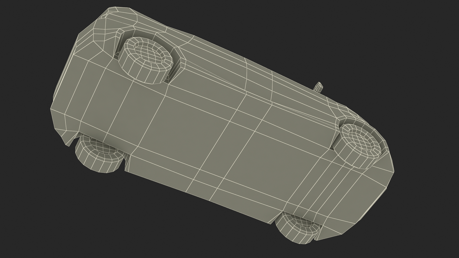3D Low Poly Stylized Model Taxi model