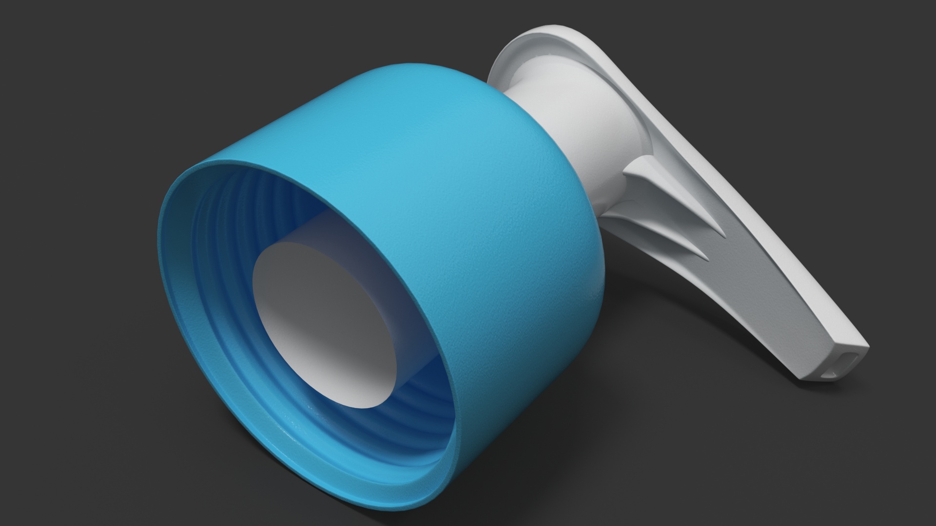 CeraVe Cleanser Dispenser Bottle 473 ml Blue 3D model