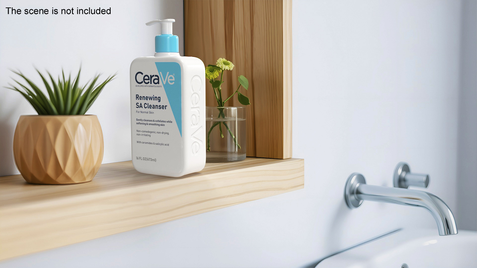 CeraVe Cleanser Dispenser Bottle 473 ml Blue 3D model