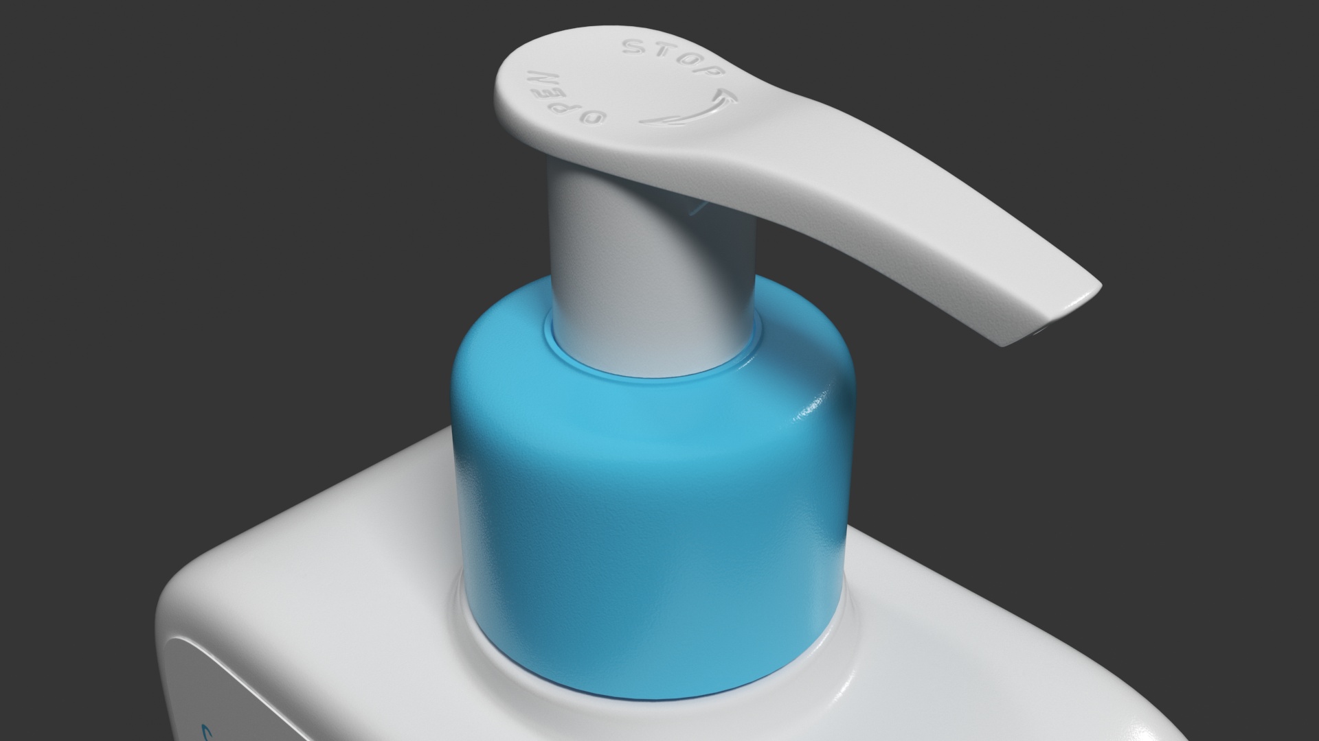 CeraVe Cleanser Dispenser Bottle 473 ml Blue 3D model
