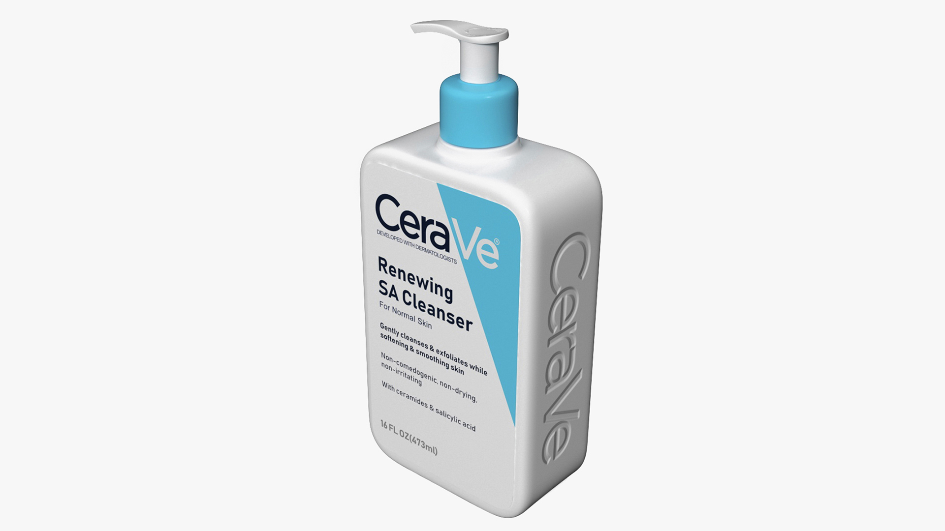 CeraVe Cleanser Dispenser Bottle 473 ml Blue 3D model