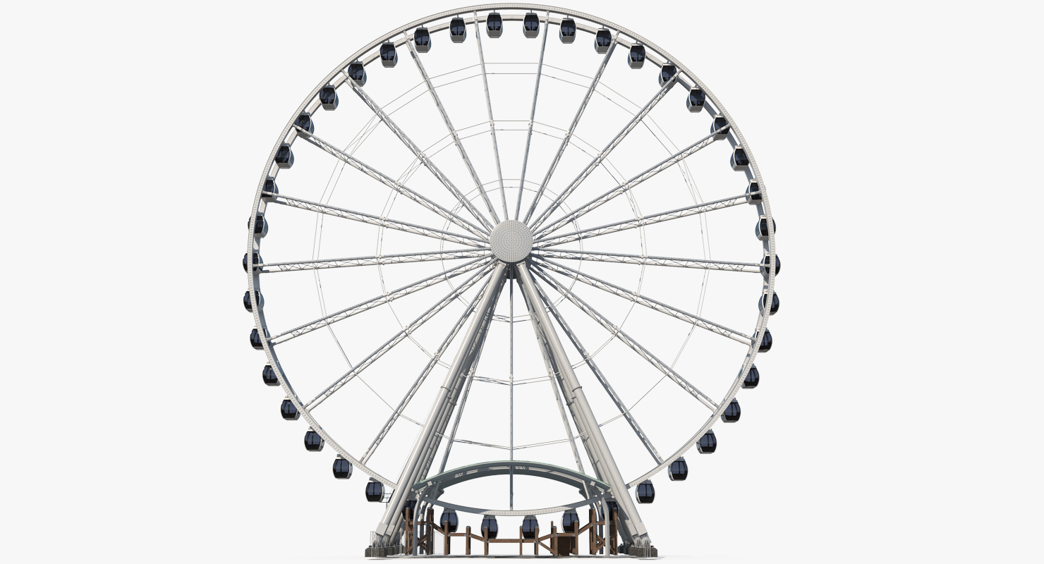 3D Seattle Great Ferris Wheel