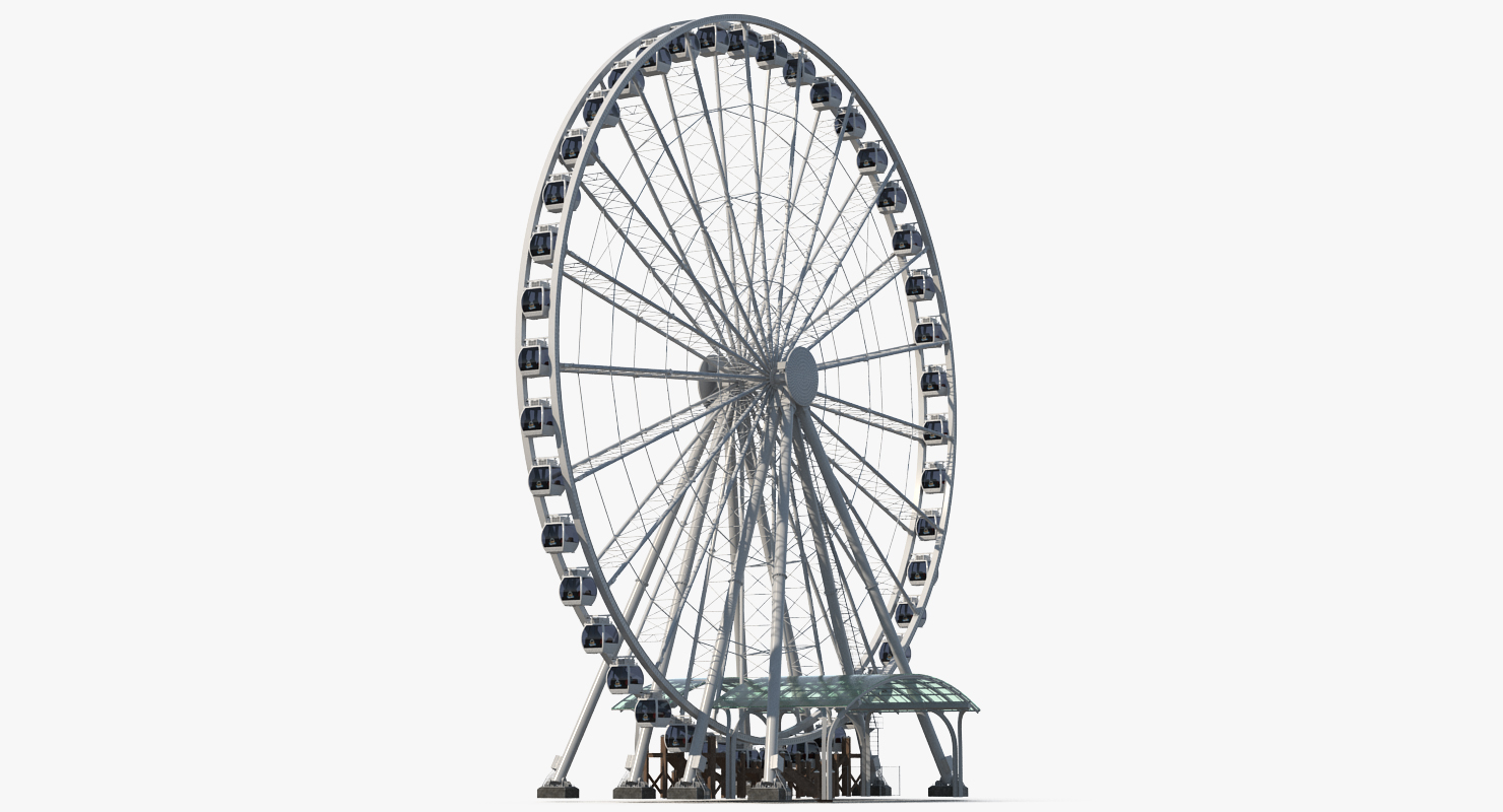 3D Seattle Great Ferris Wheel