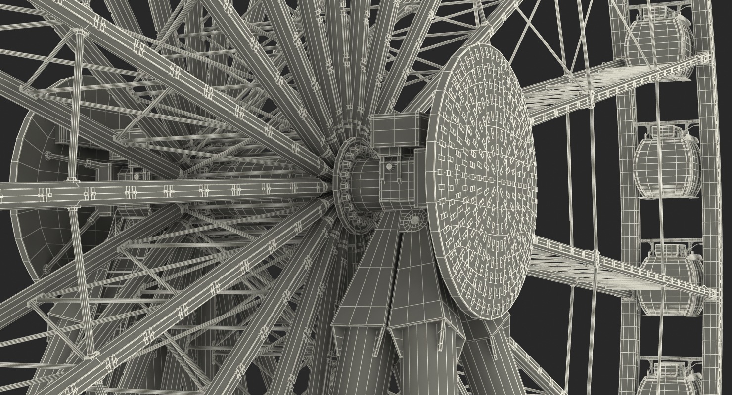 3D Seattle Great Ferris Wheel