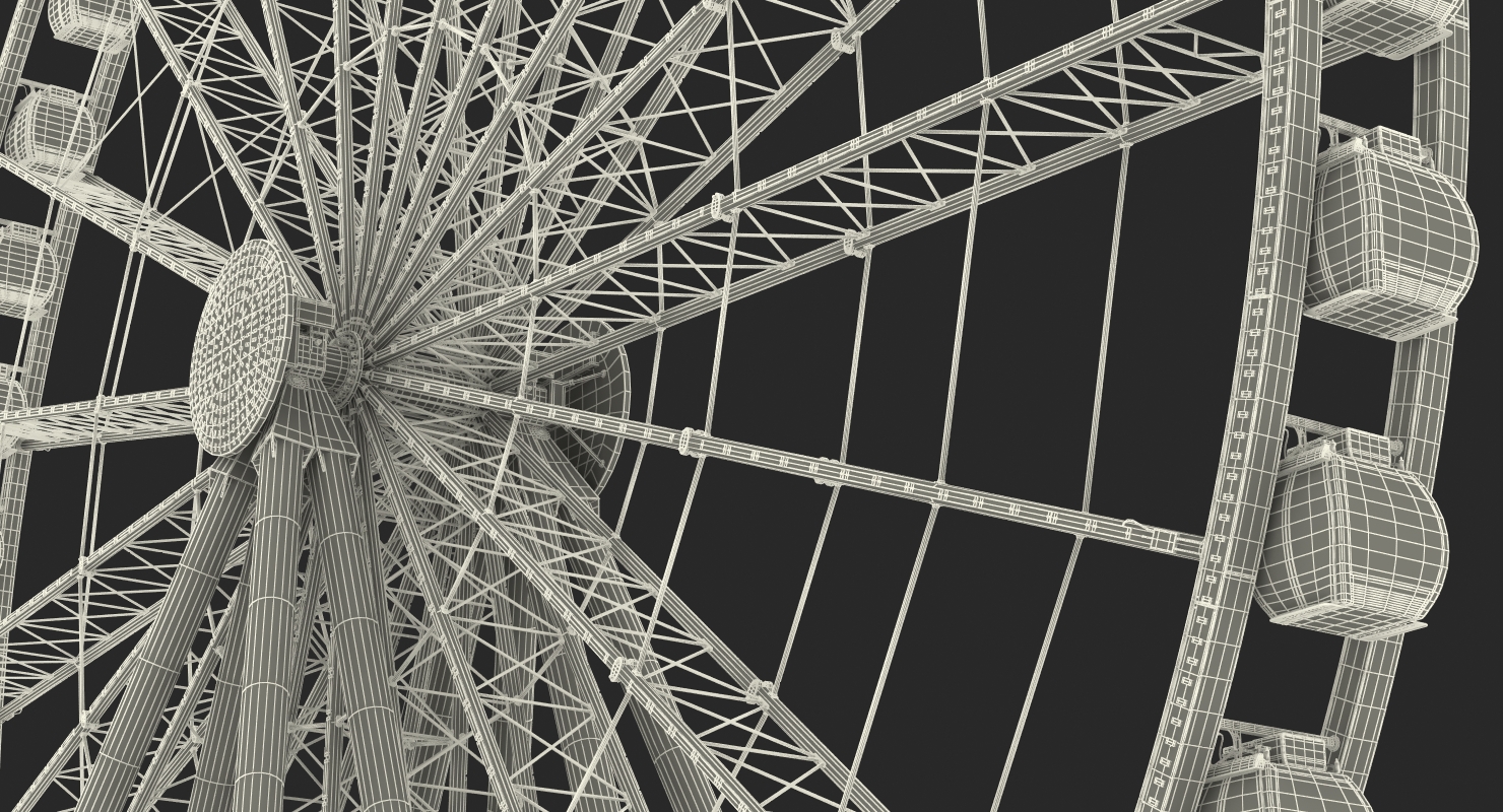 3D Seattle Great Ferris Wheel