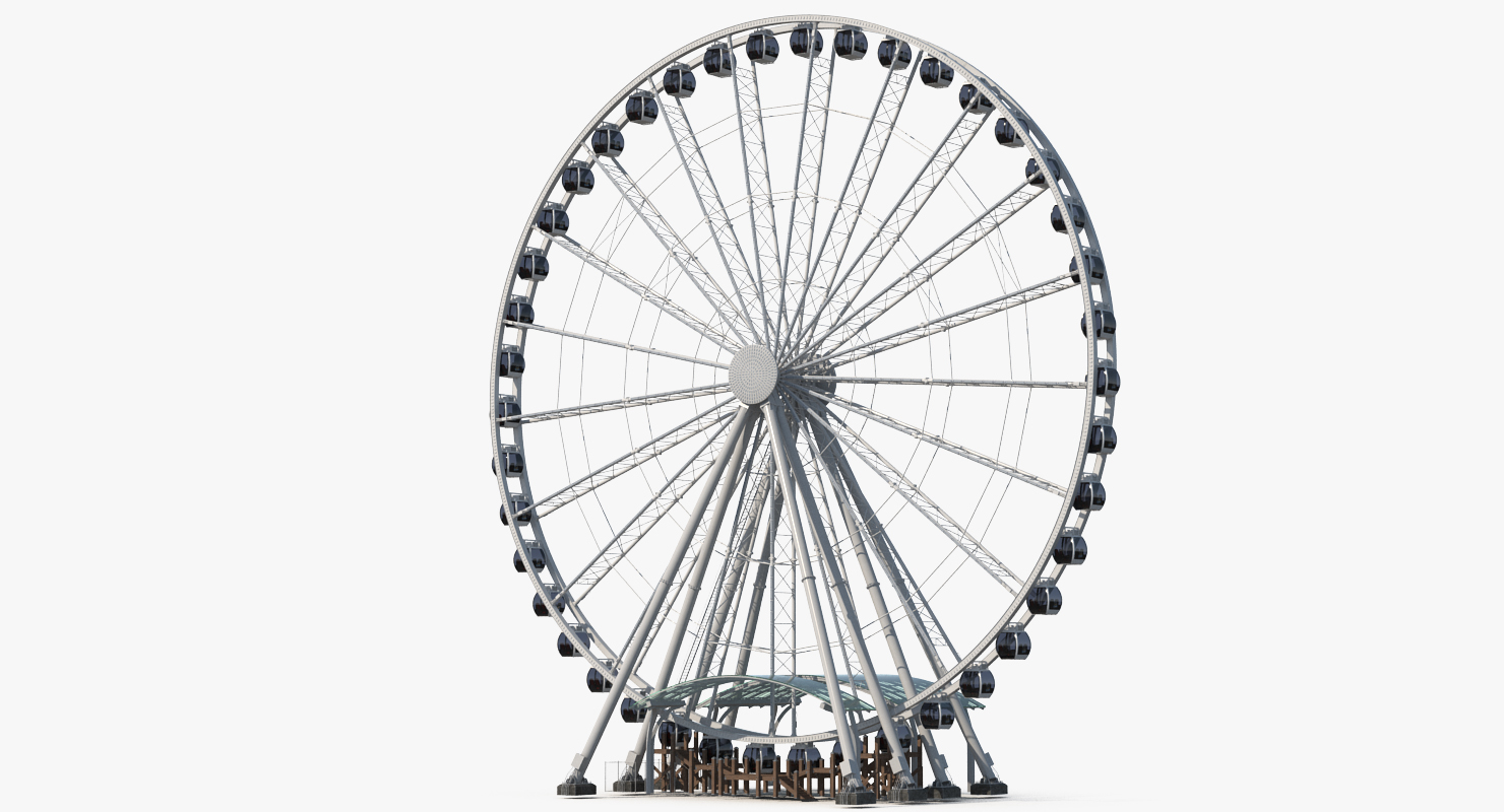 3D Seattle Great Ferris Wheel