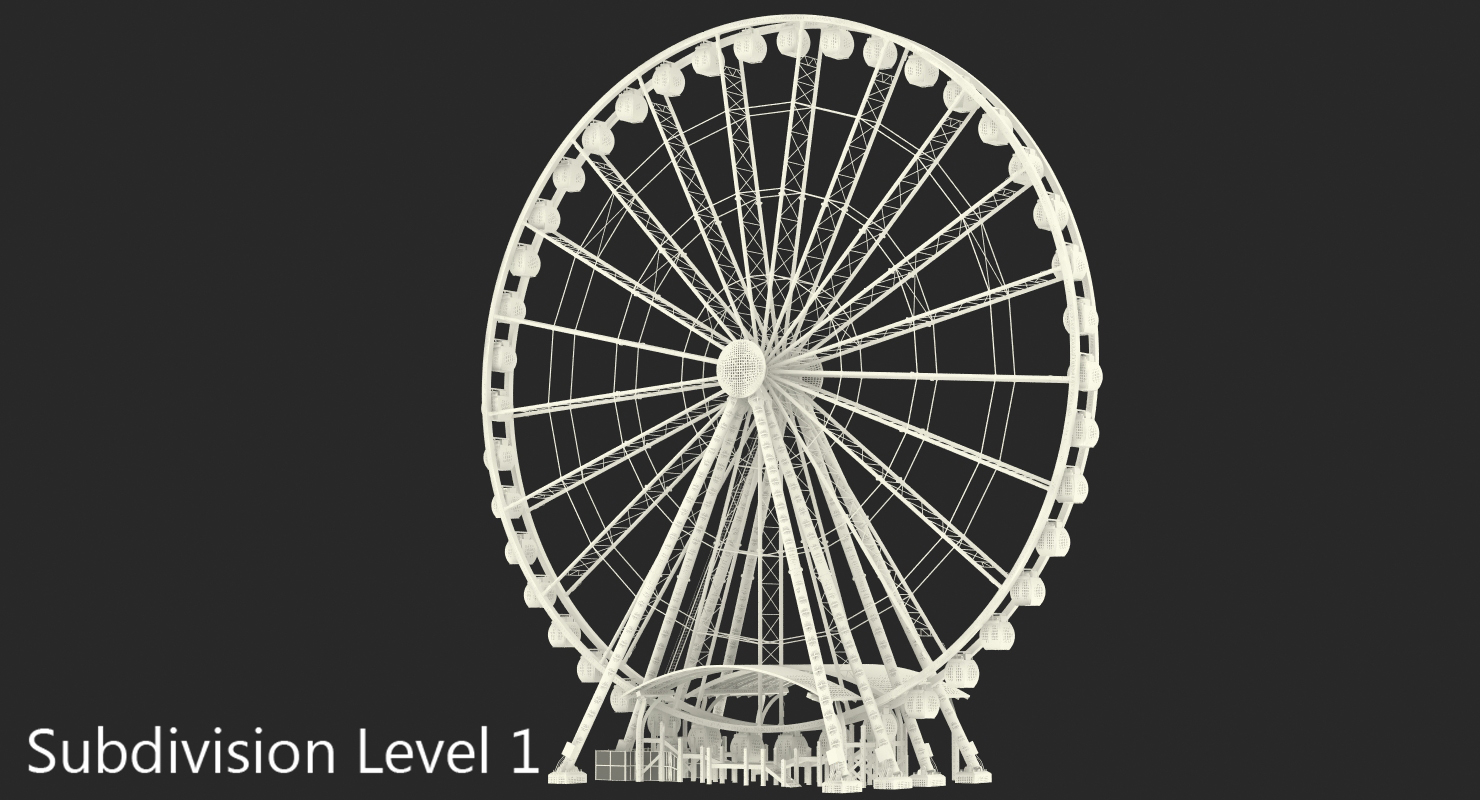 3D Seattle Great Ferris Wheel