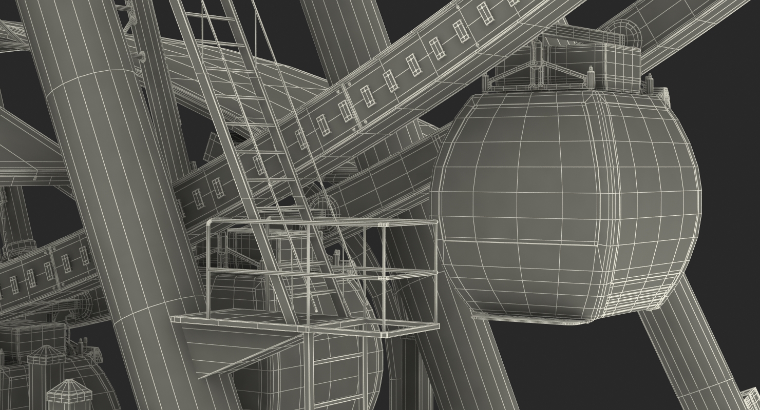 3D Seattle Great Ferris Wheel