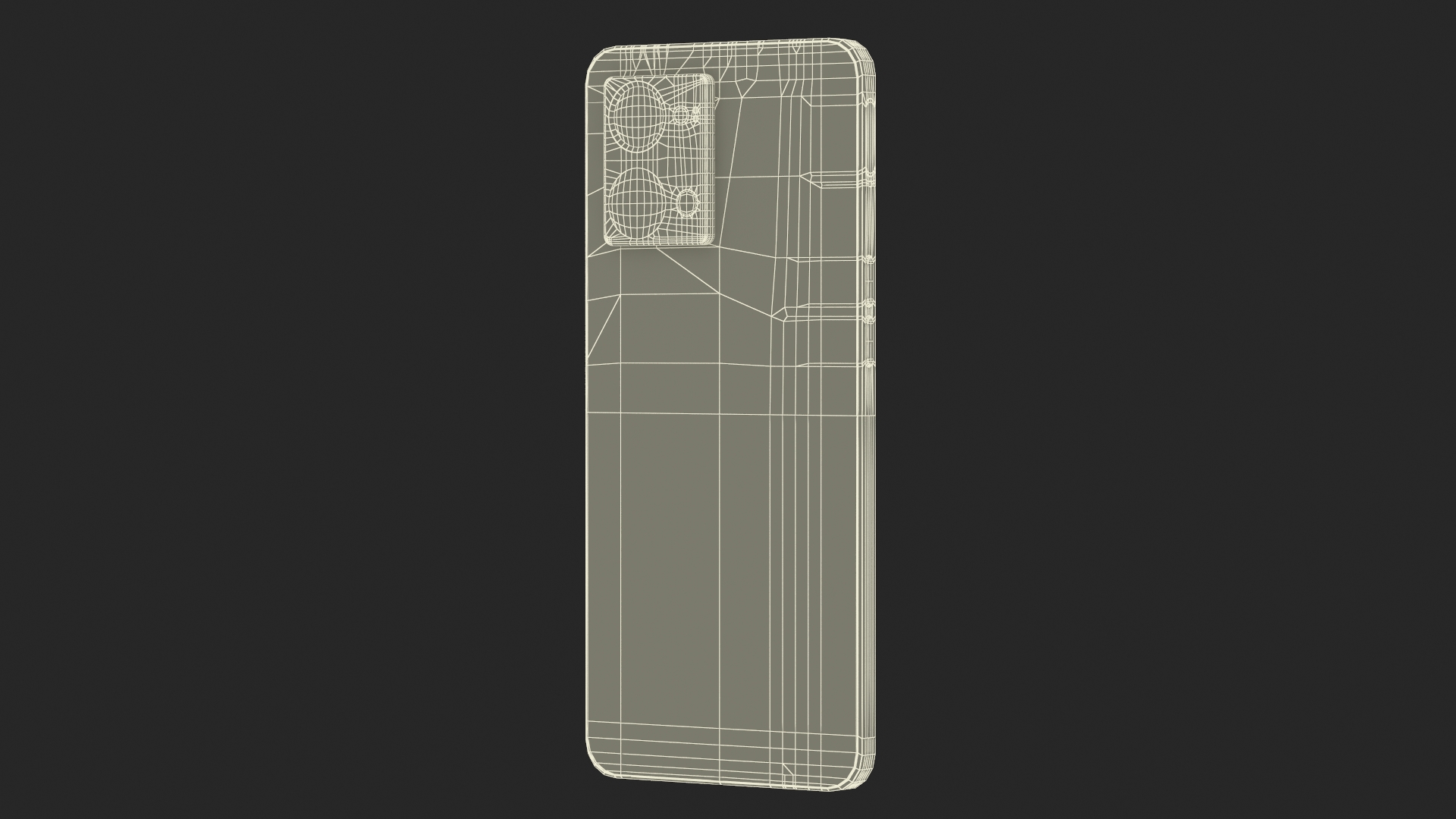 Mobile Phone with Android OS White 3D model