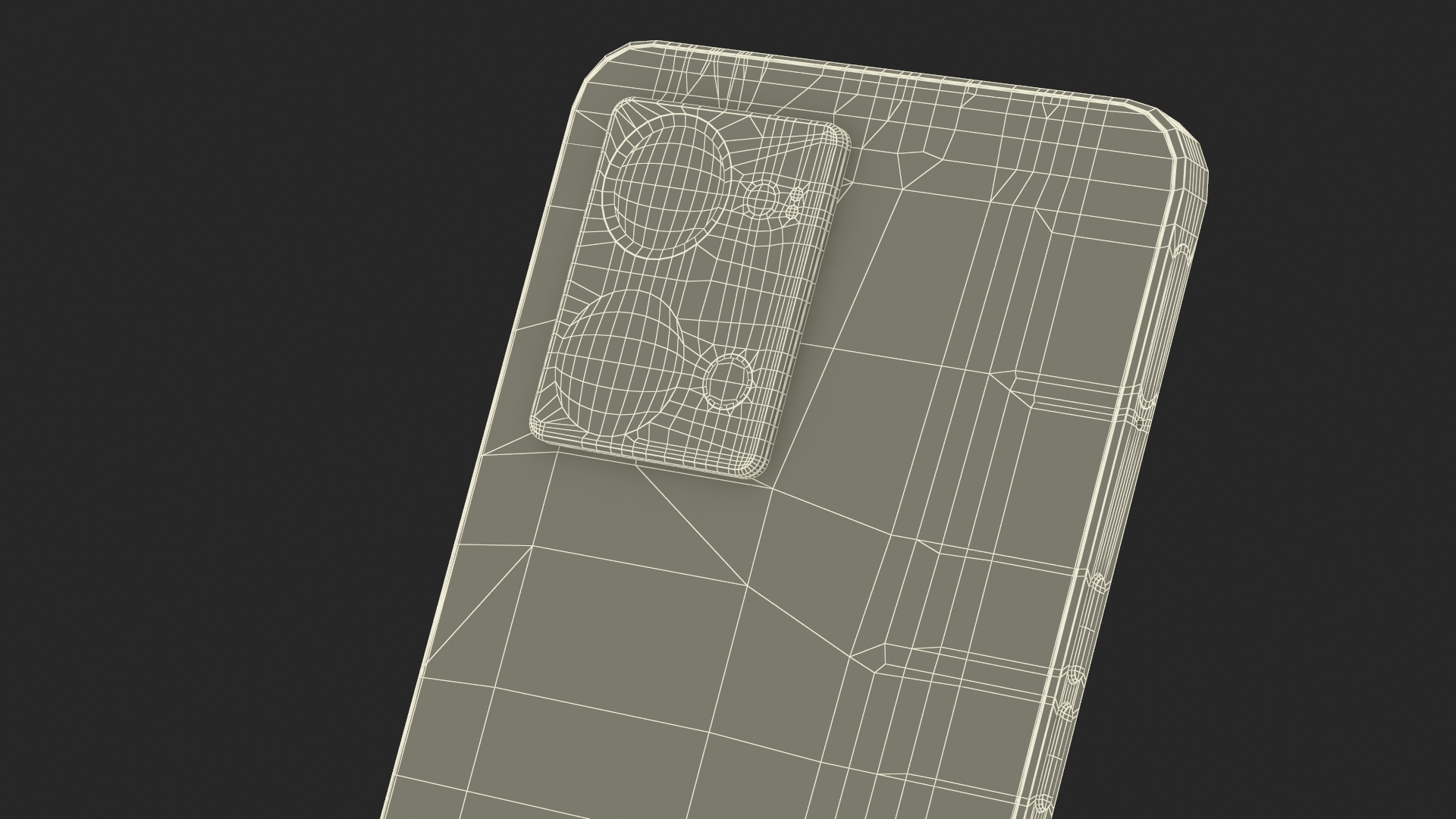 Mobile Phone with Android OS White 3D model
