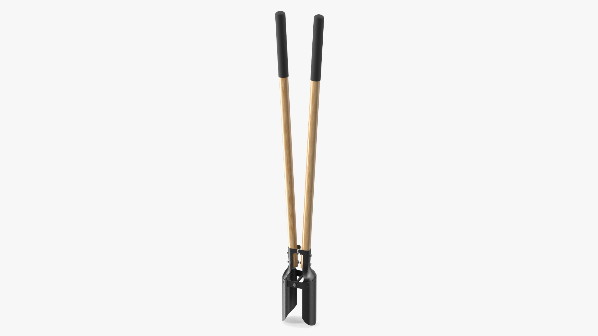 3D Hole Digger Wood Handle model