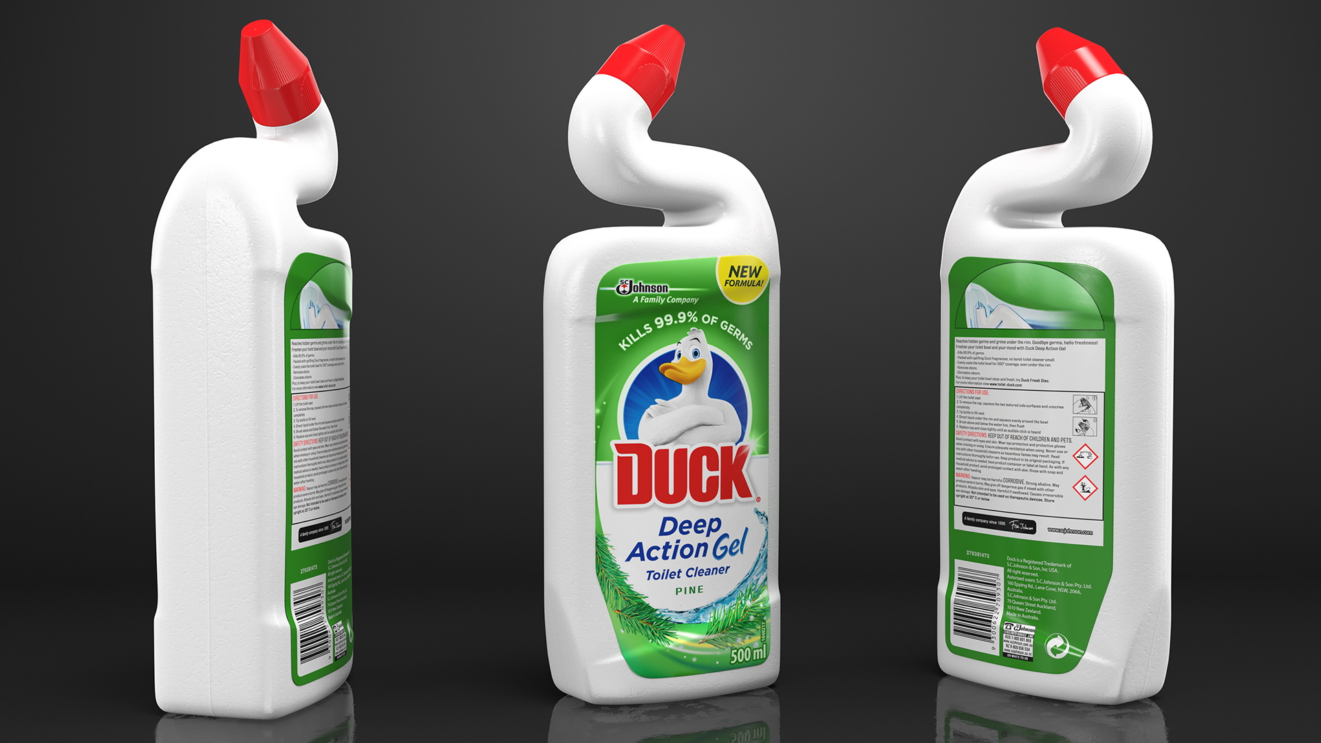 Toilet Duck Cleaner and Freshener Pine Fresh 3D model
