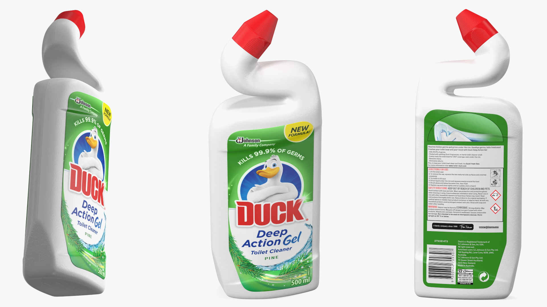 Toilet Duck Cleaner and Freshener Pine Fresh 3D model