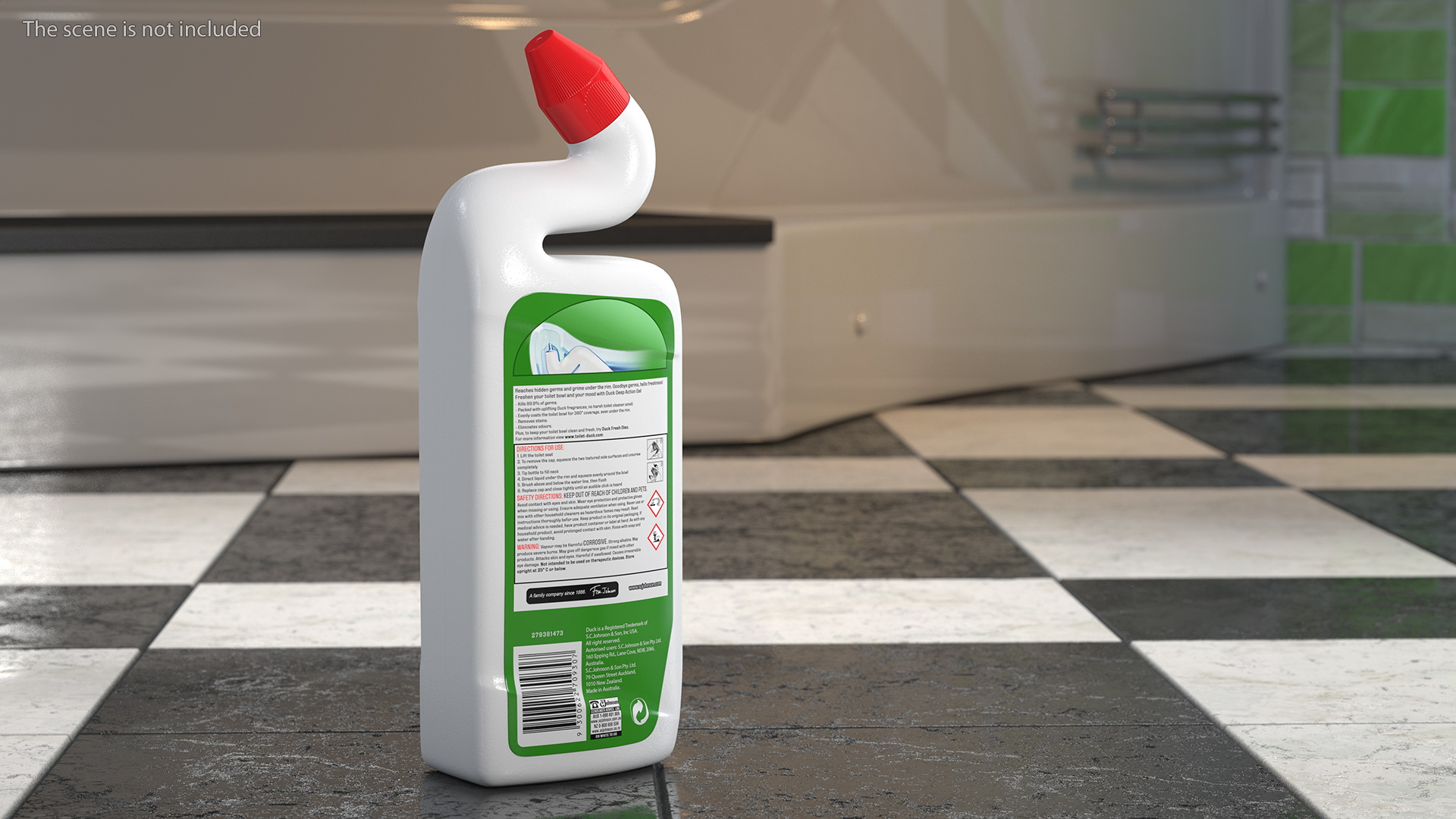 Toilet Duck Cleaner and Freshener Pine Fresh 3D model